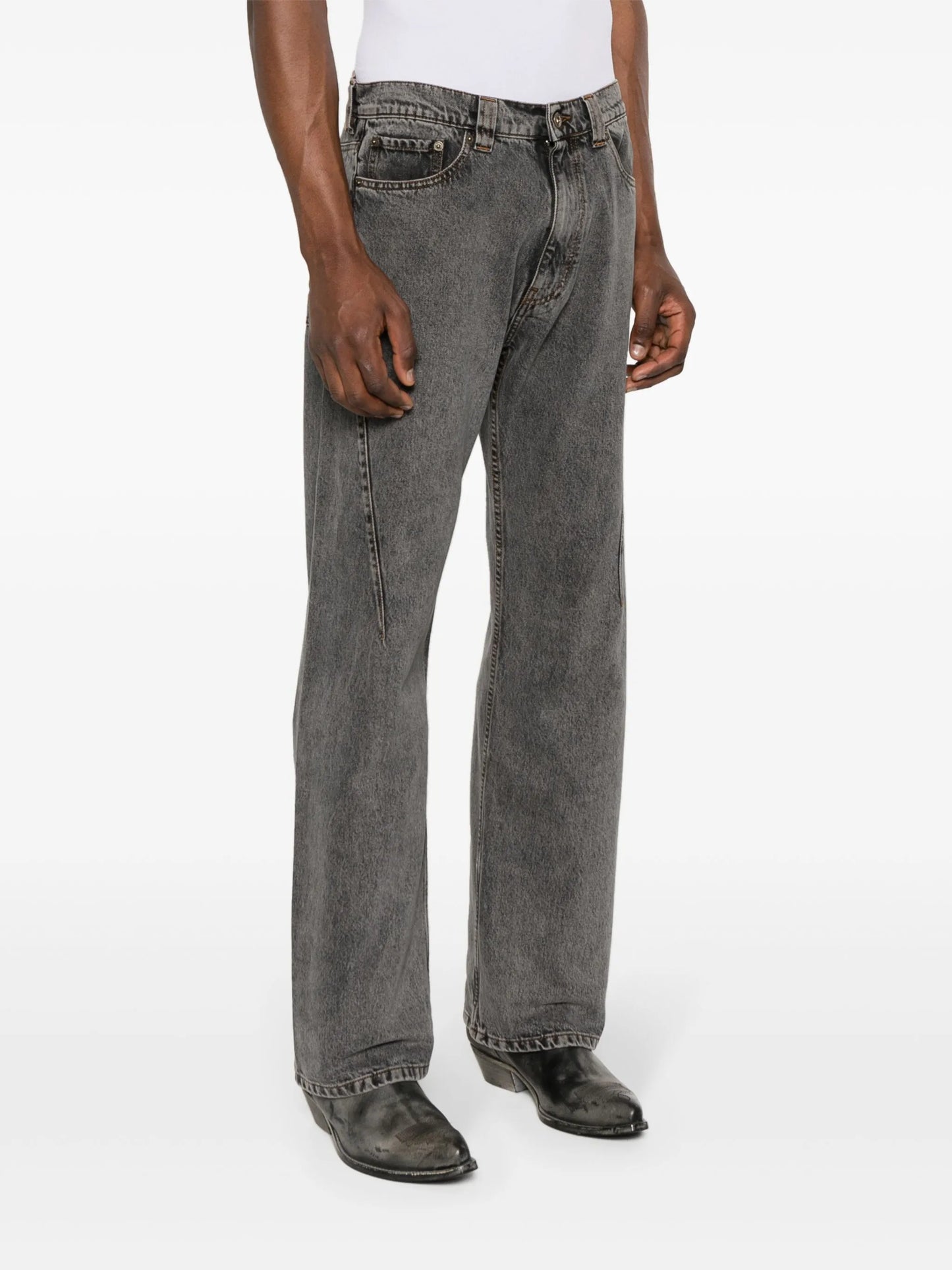 Evergreen straight-leg jeans