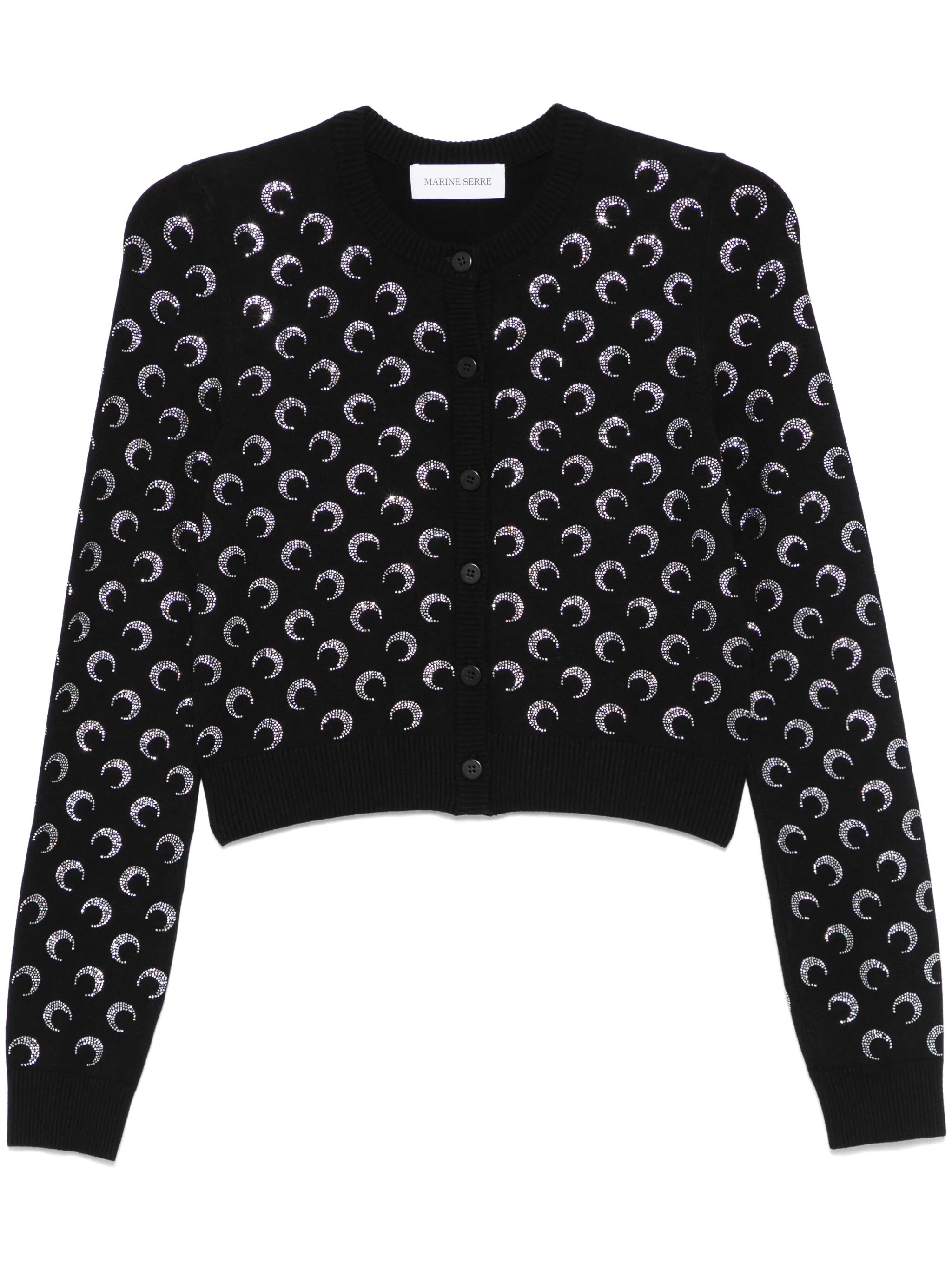 Moon rhinestoned cardigan