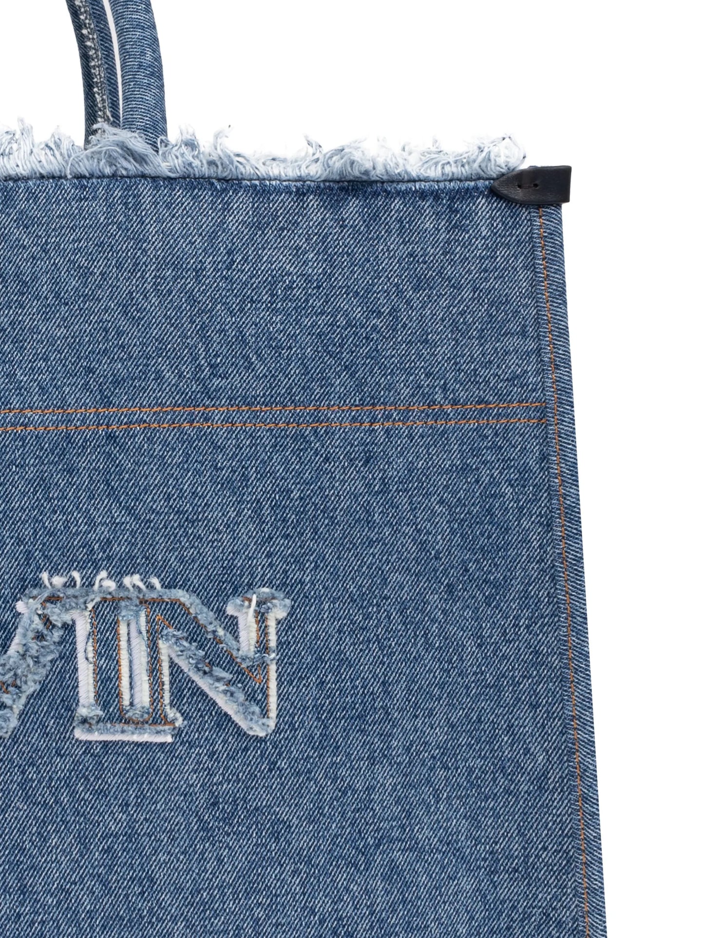 logo-embroidered tote bag