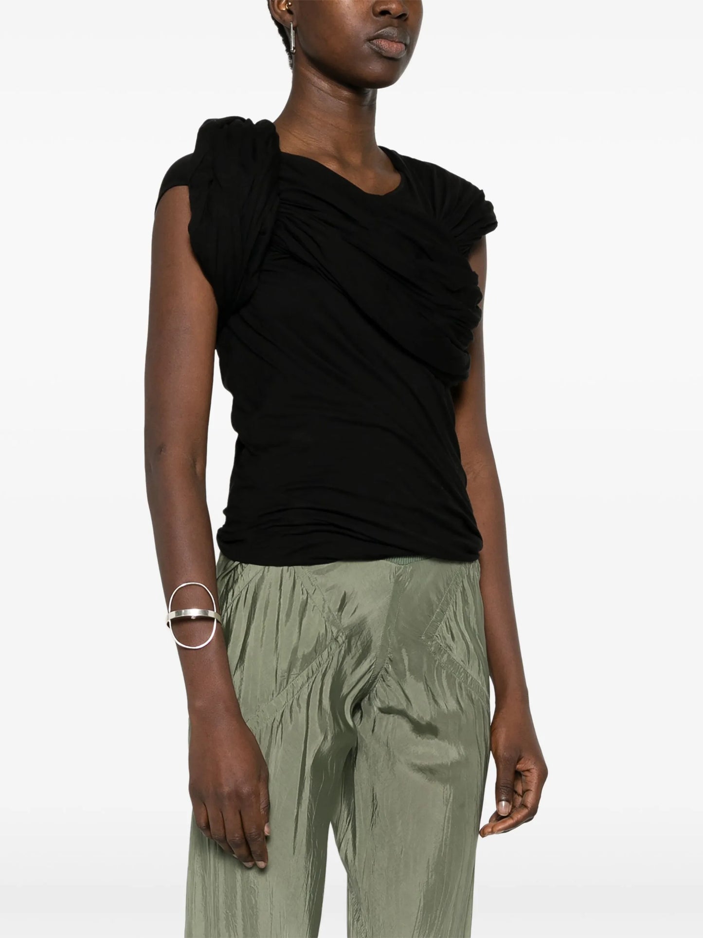 Harness T draped top