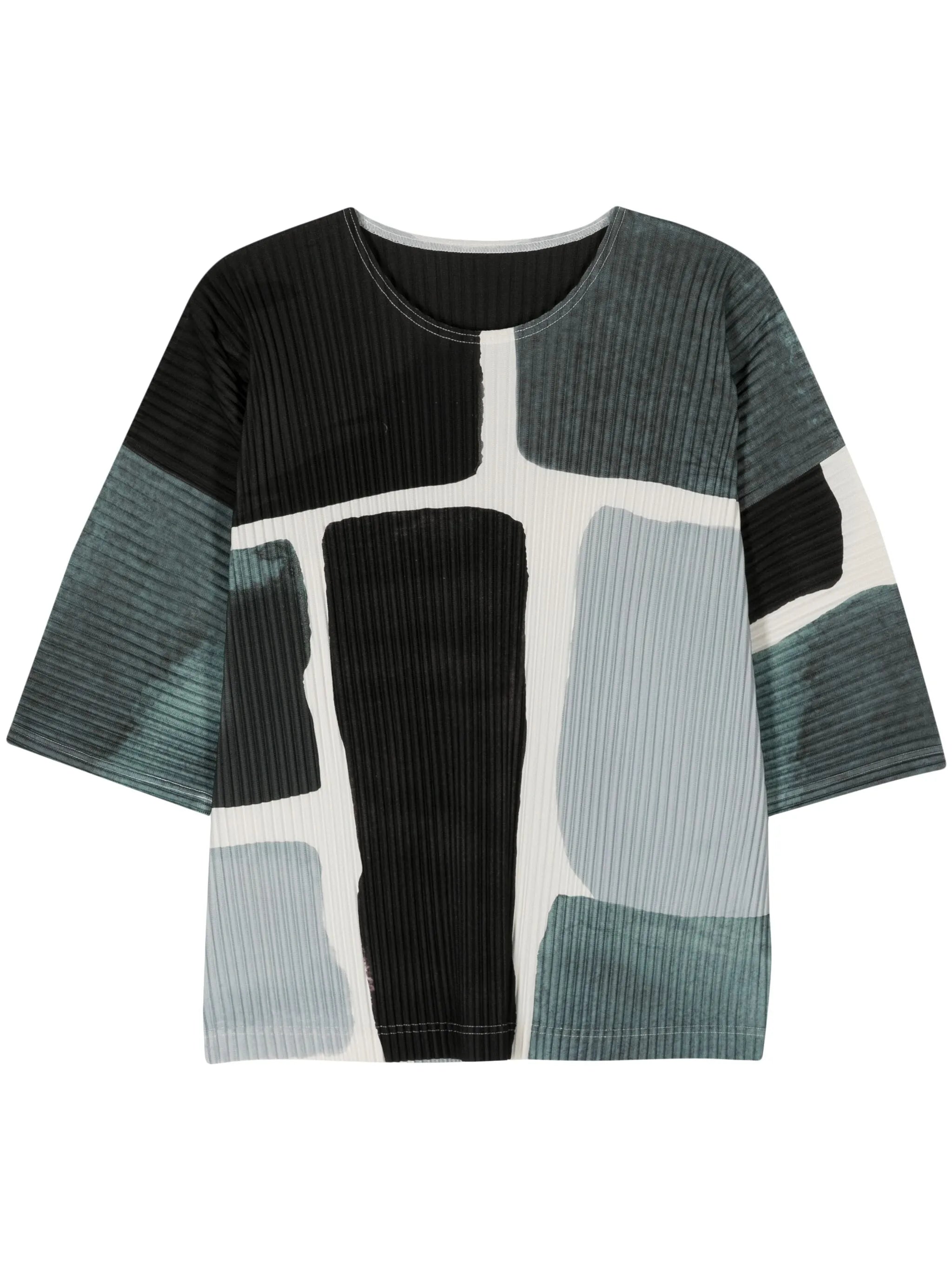 Landscape plissé T-shirt