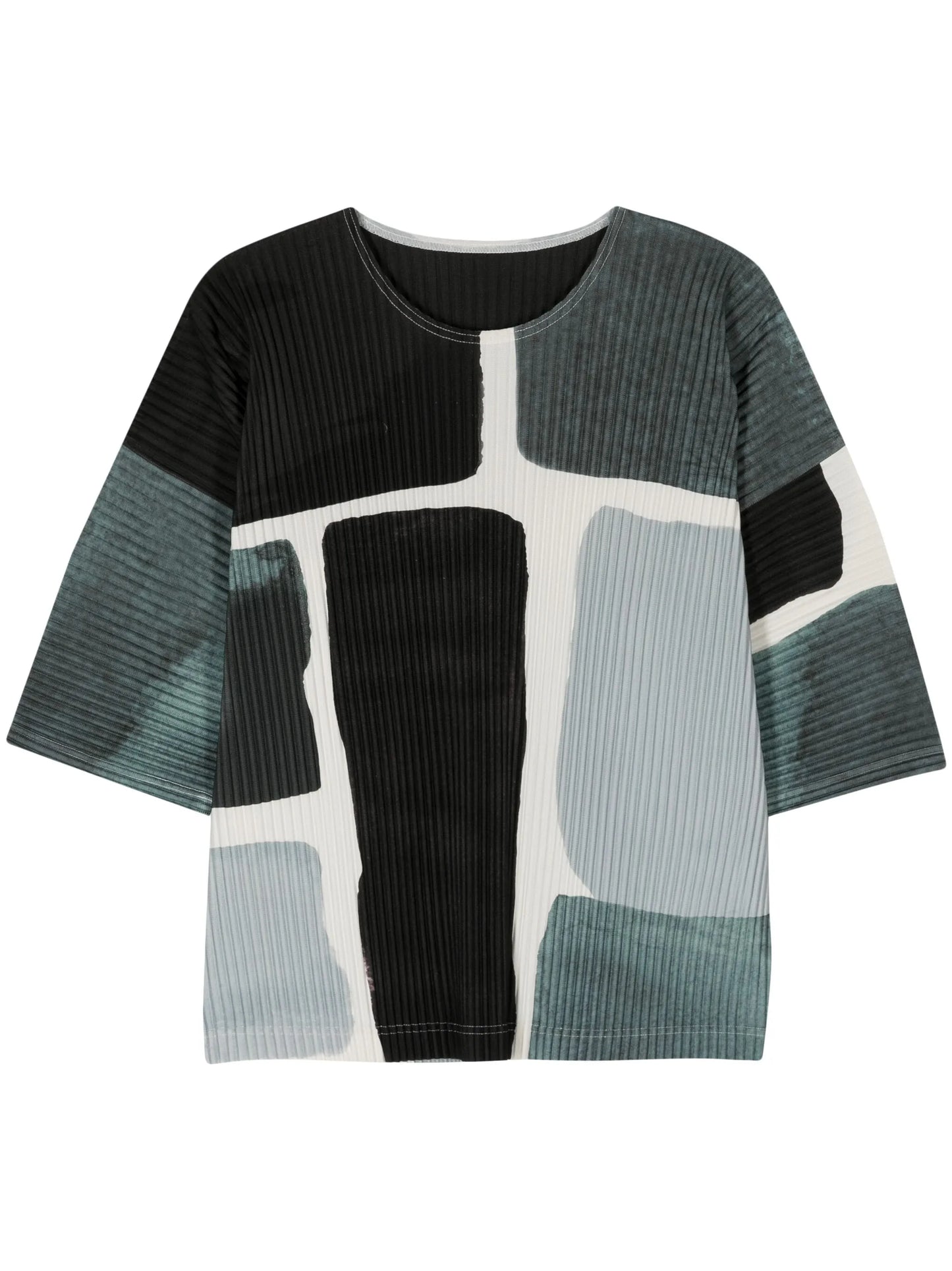 Landscape plissé T-shirt