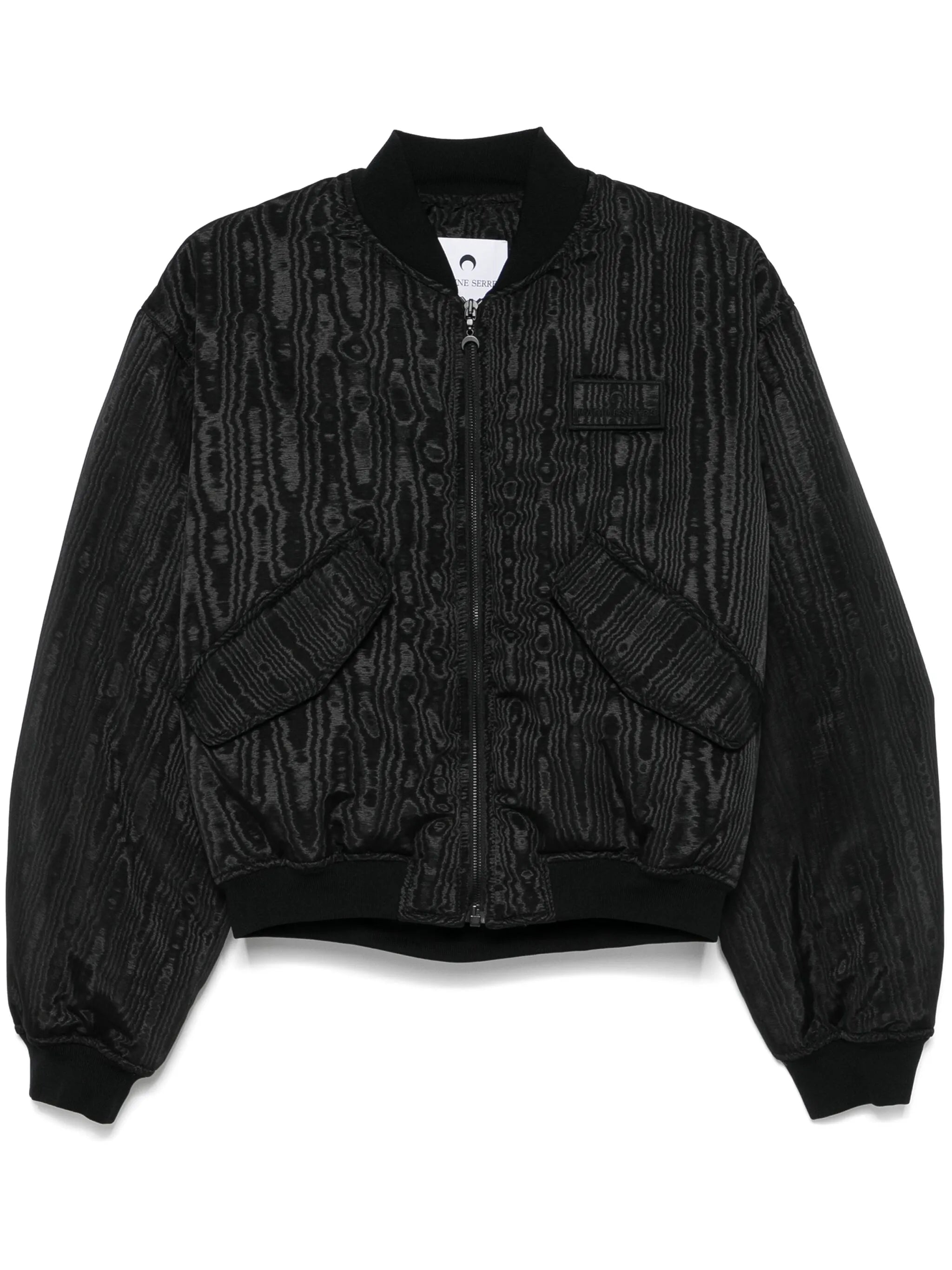 moire bomber jacket