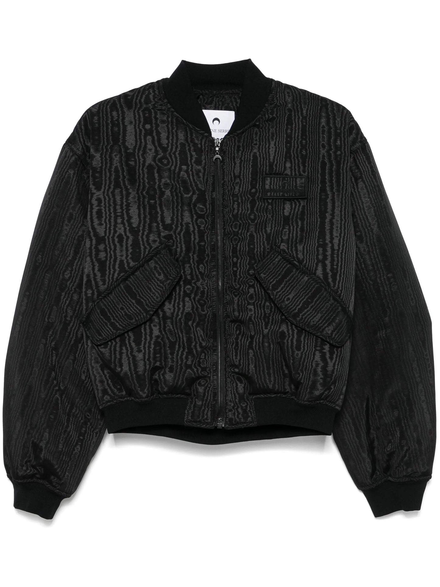 moire bomber jacket