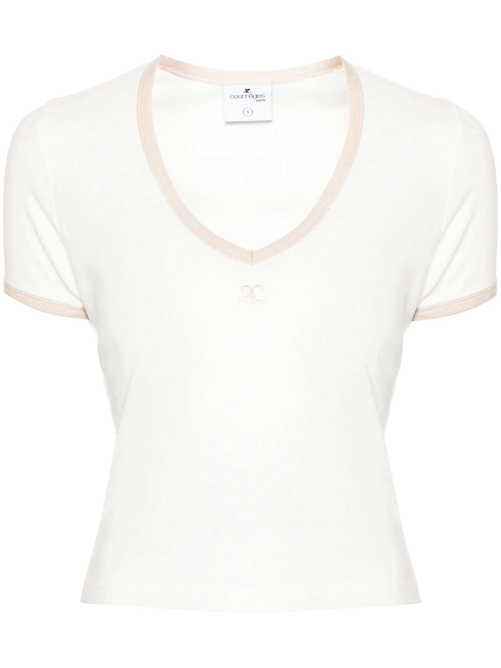 logo-embroidered cotton T-shirt
