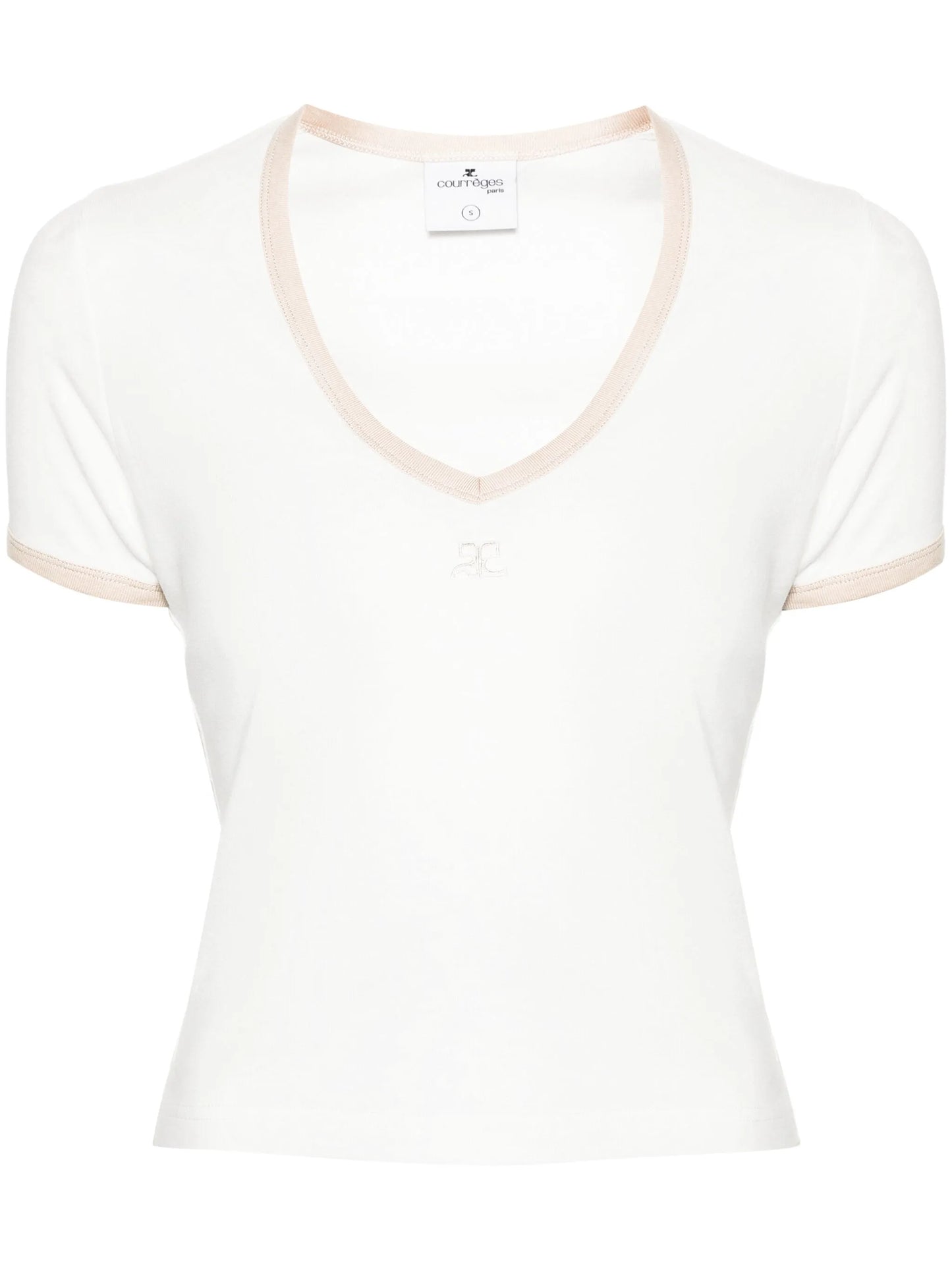 logo-embroidered cotton T-shirt