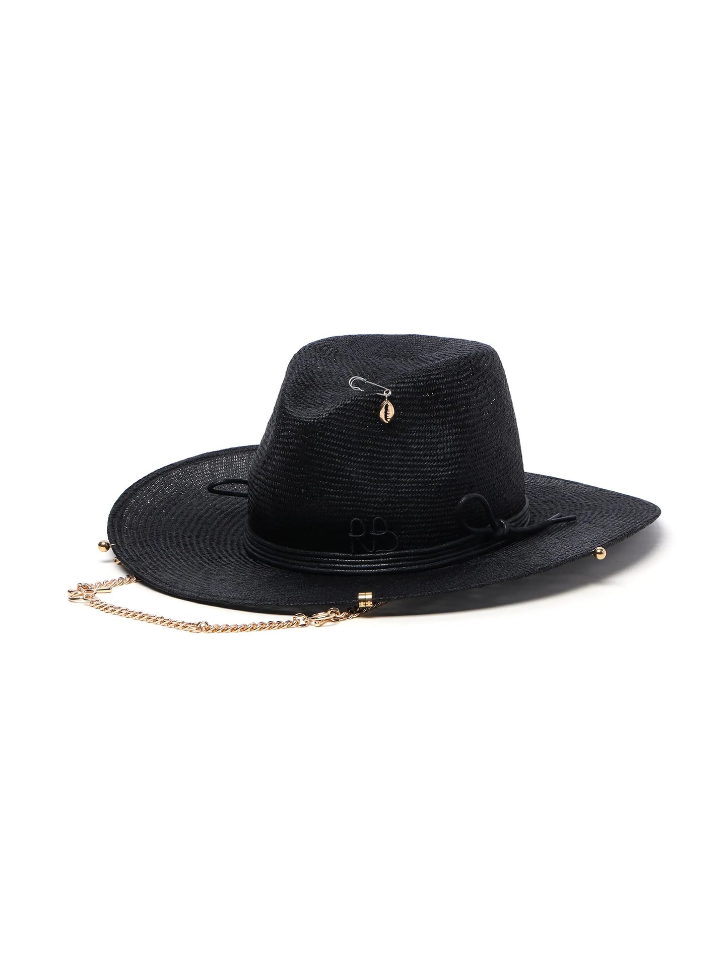 logo-embroidered chain sun hat