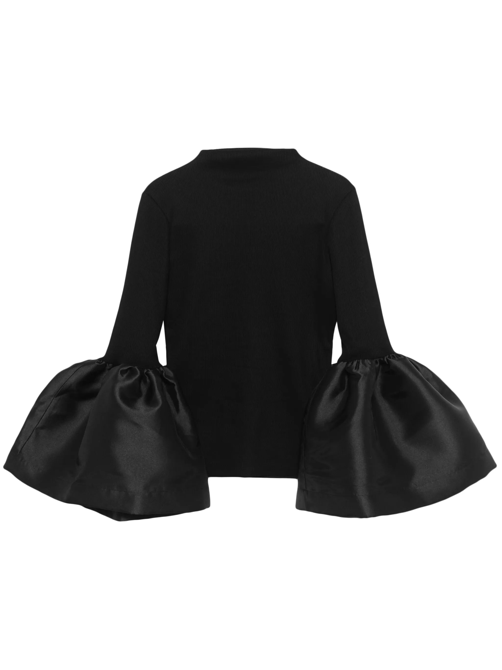 turtleneck puff sleeve top