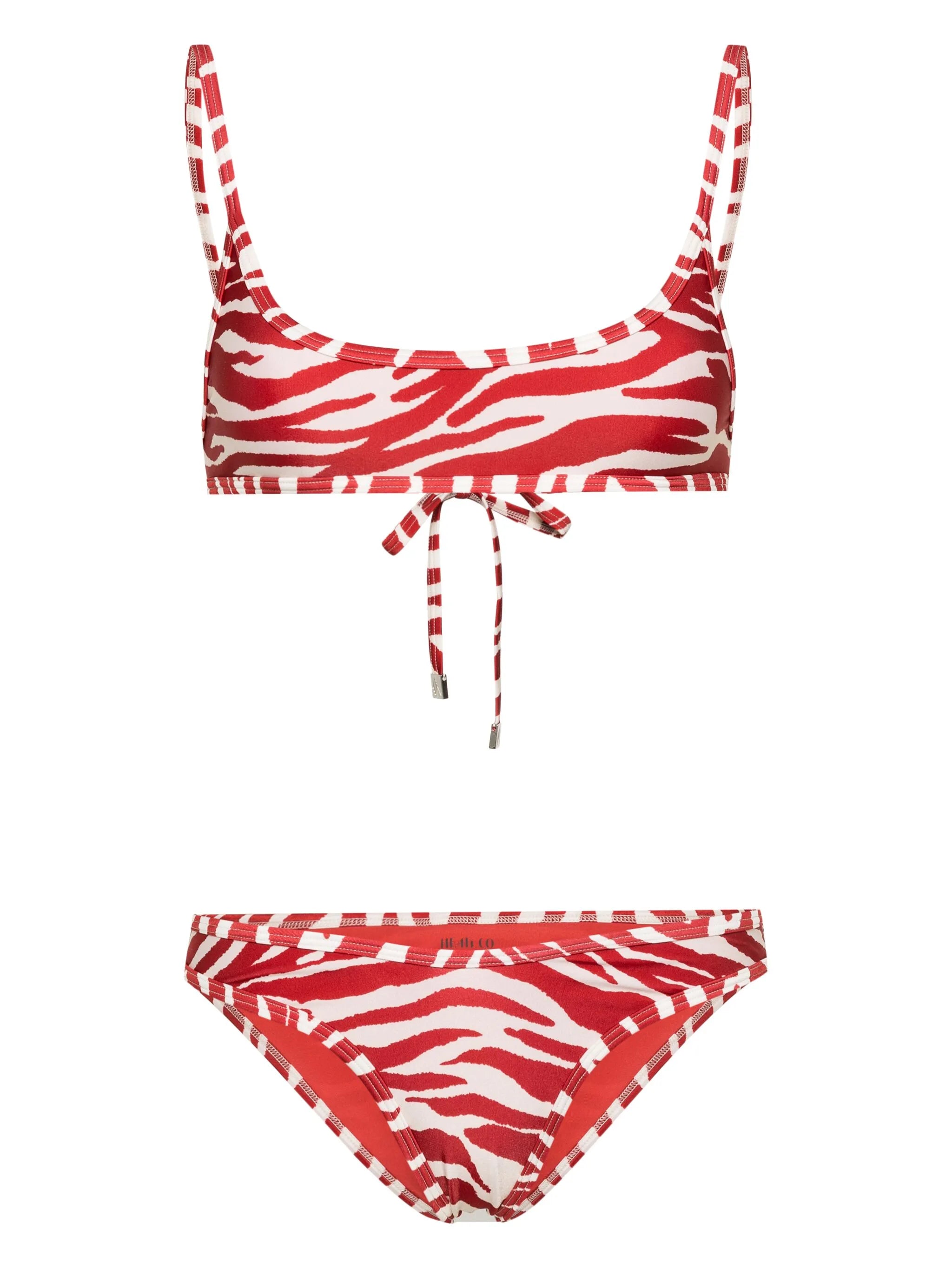 abstract-print bikini