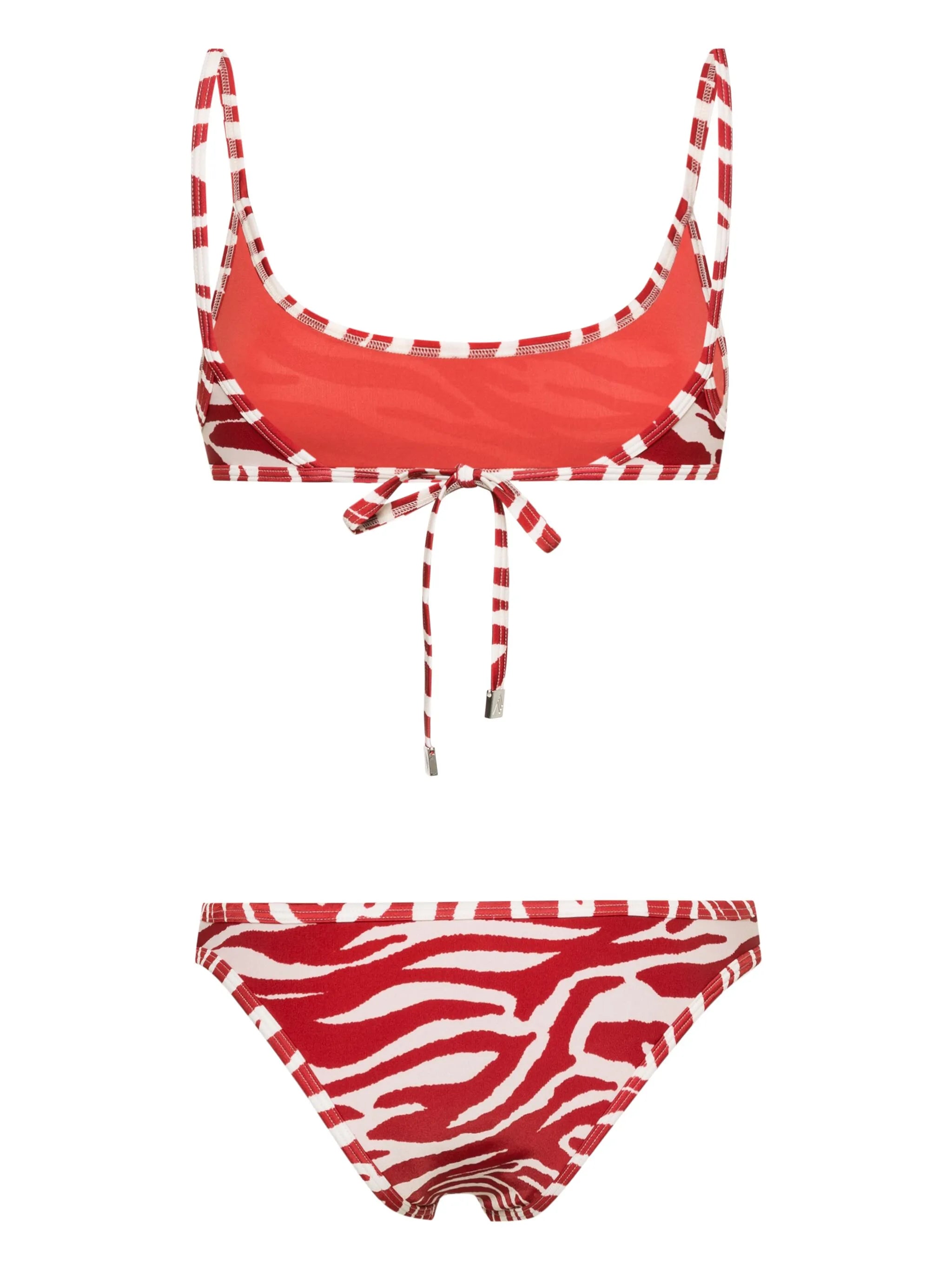 abstract-print bikini