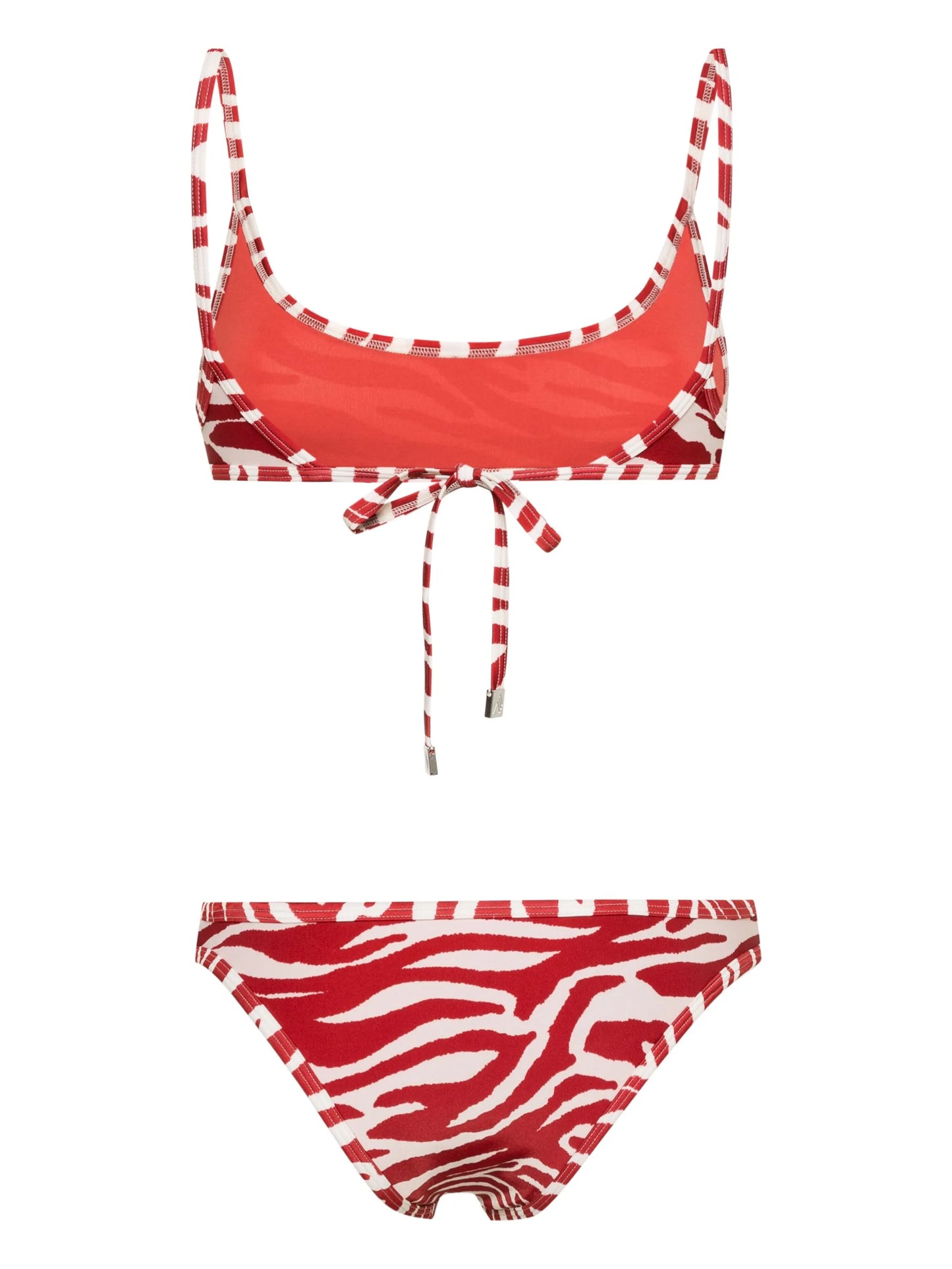 abstract-print bikini