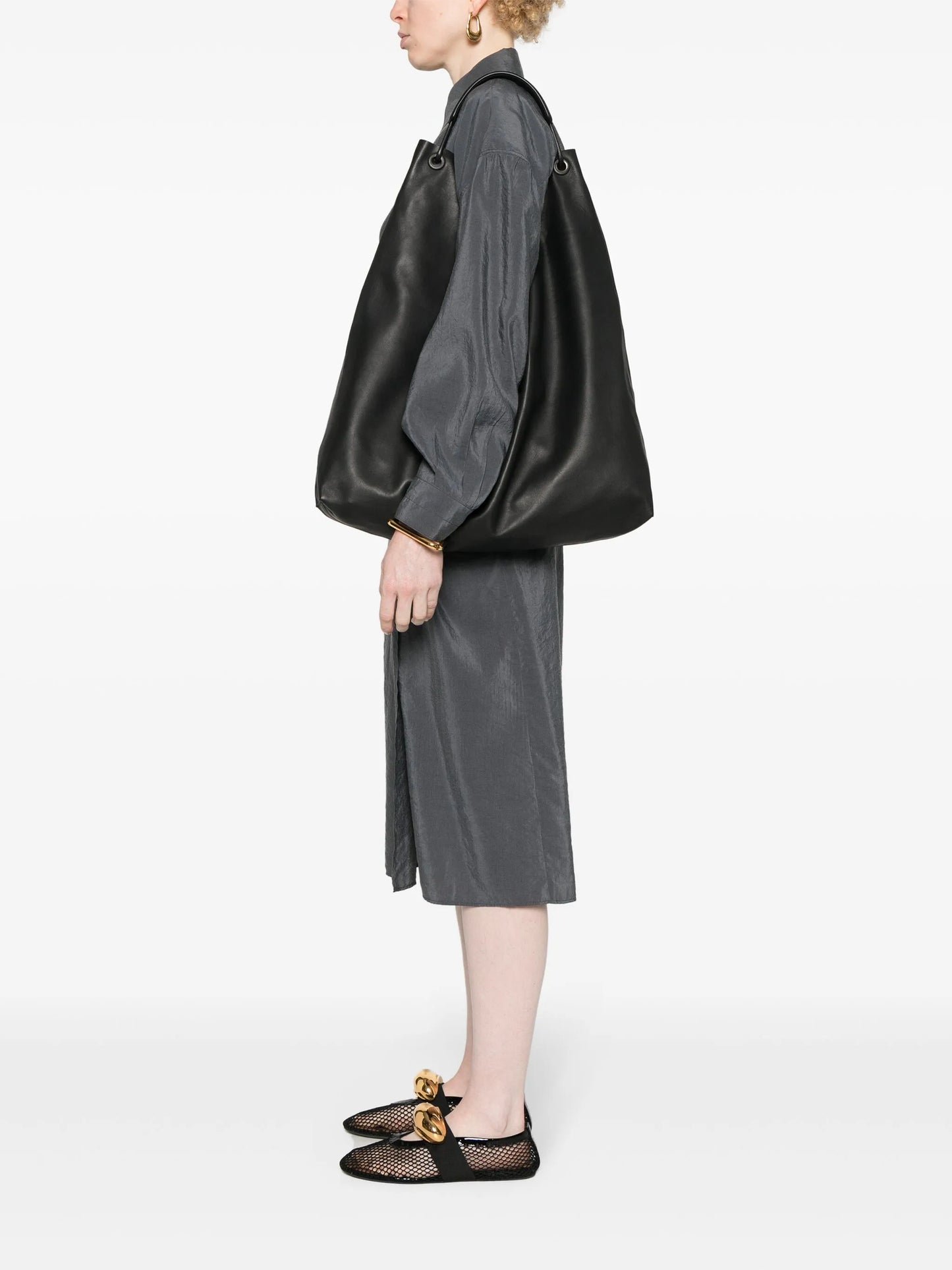Bindle 3 leather tote bag