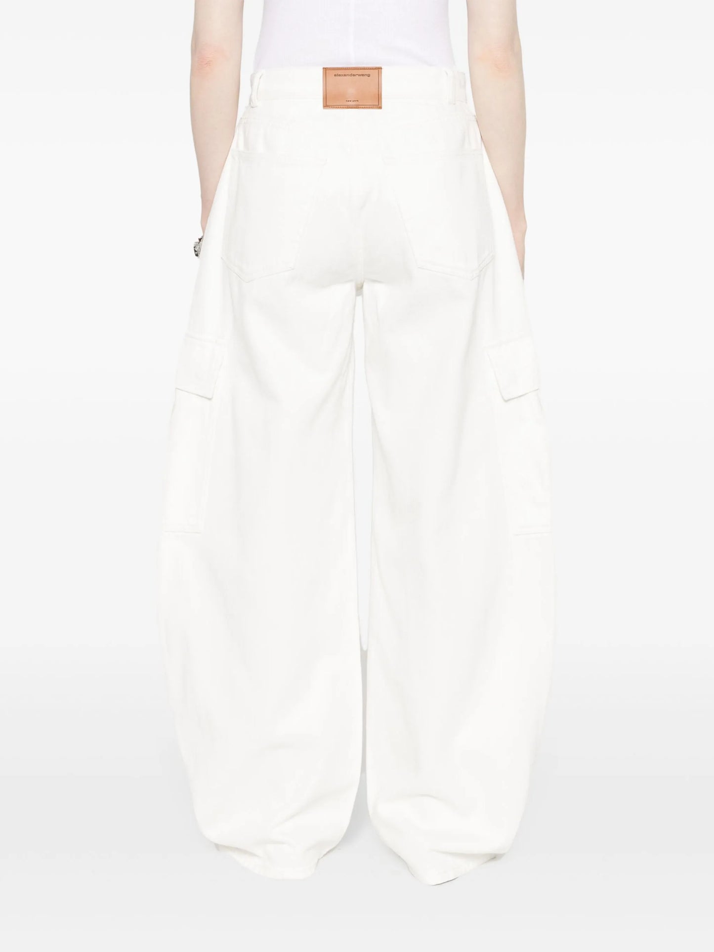 low-rise cargo jeans