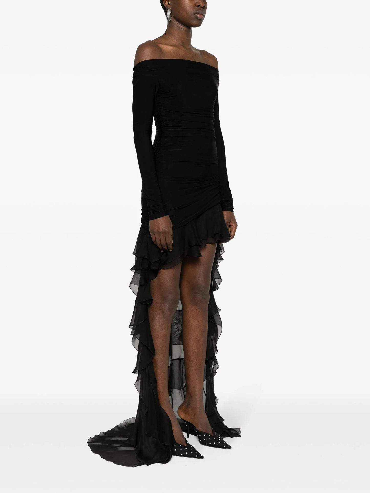 asymmetric-design dress