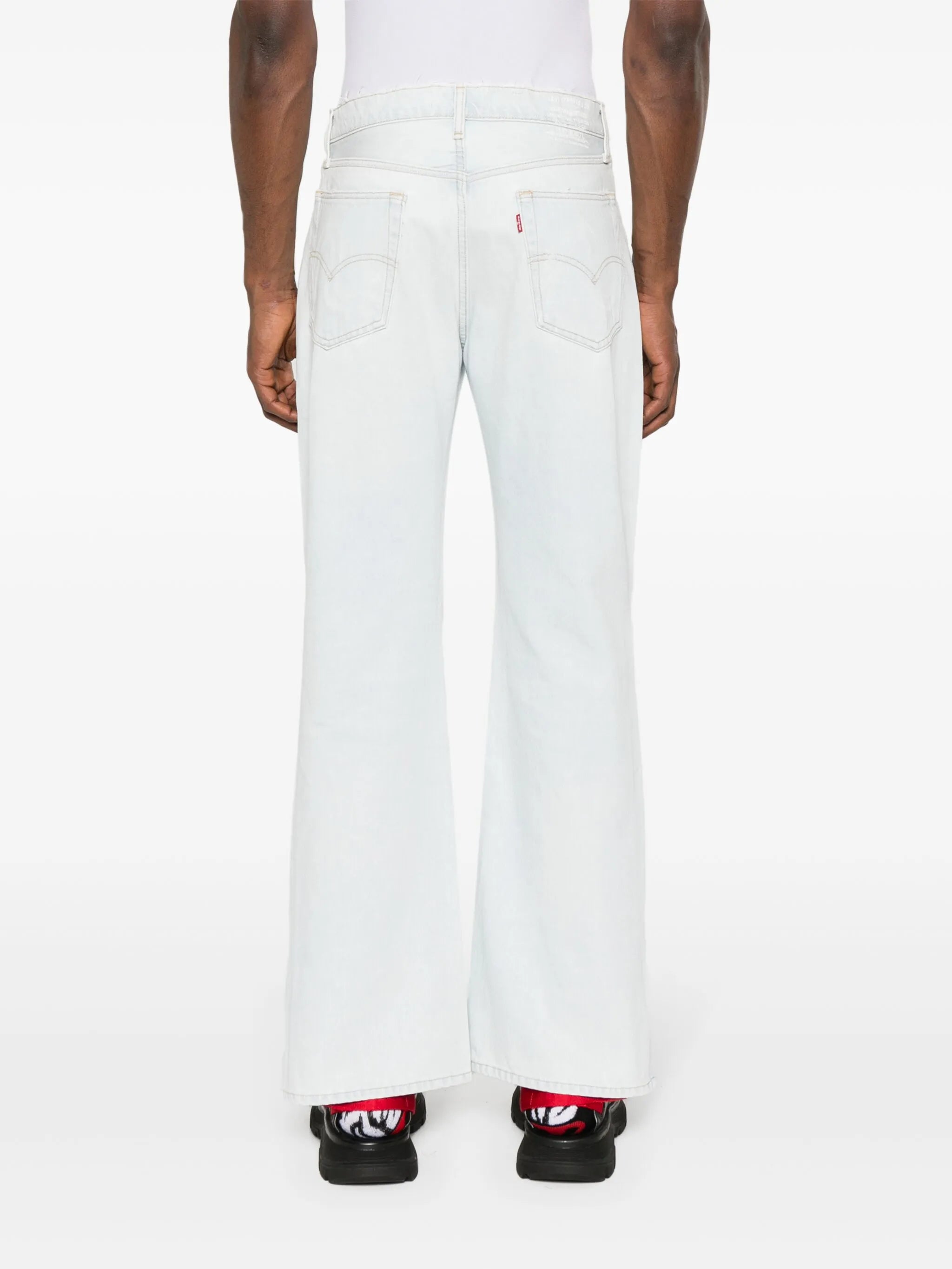 x Levi's logo-embroidered jeans