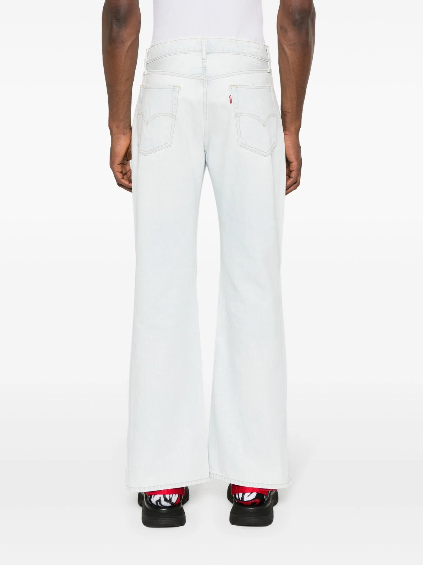 x Levi's logo-embroidered jeans