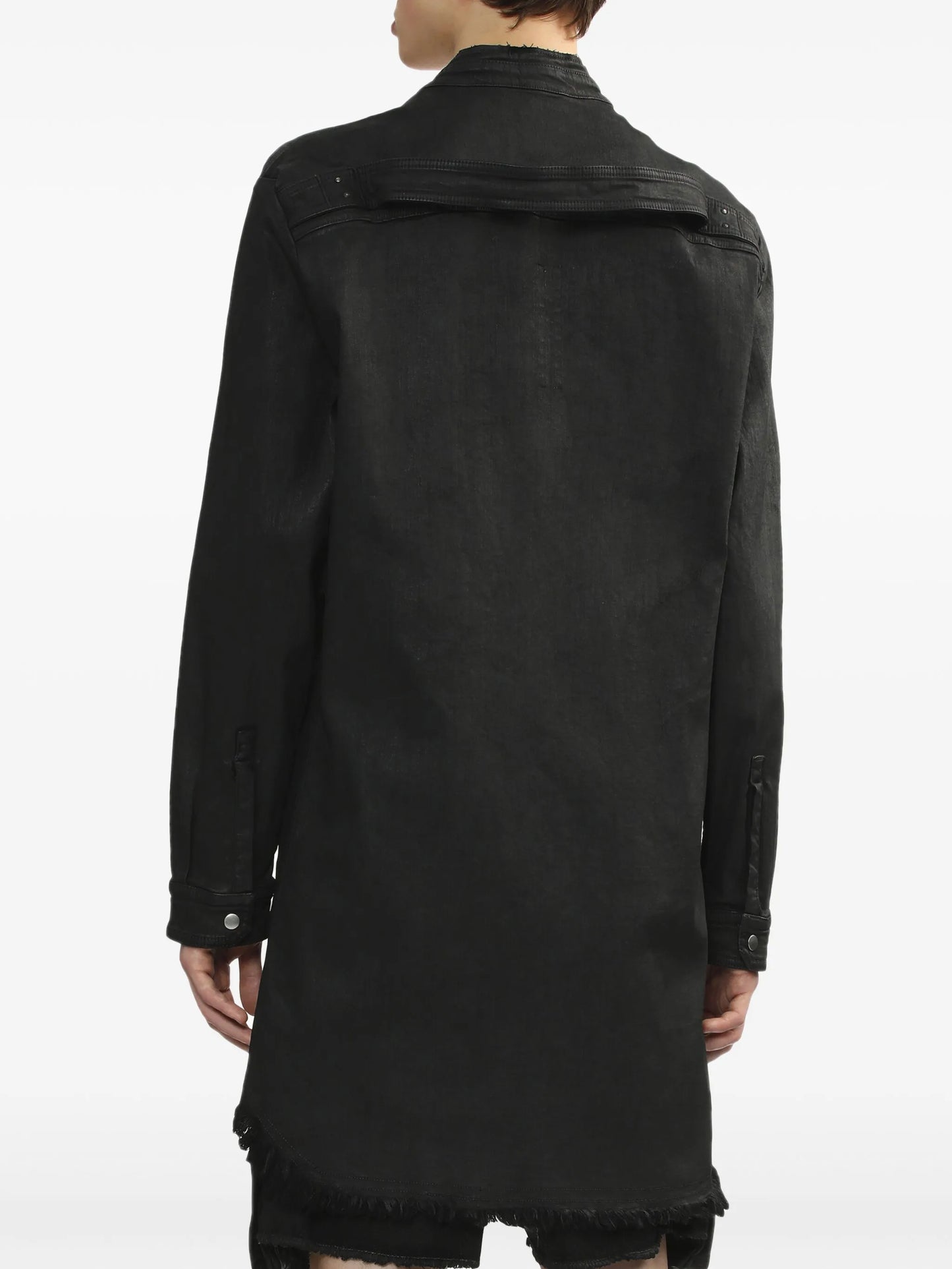 Jumbo coated-finish shirt