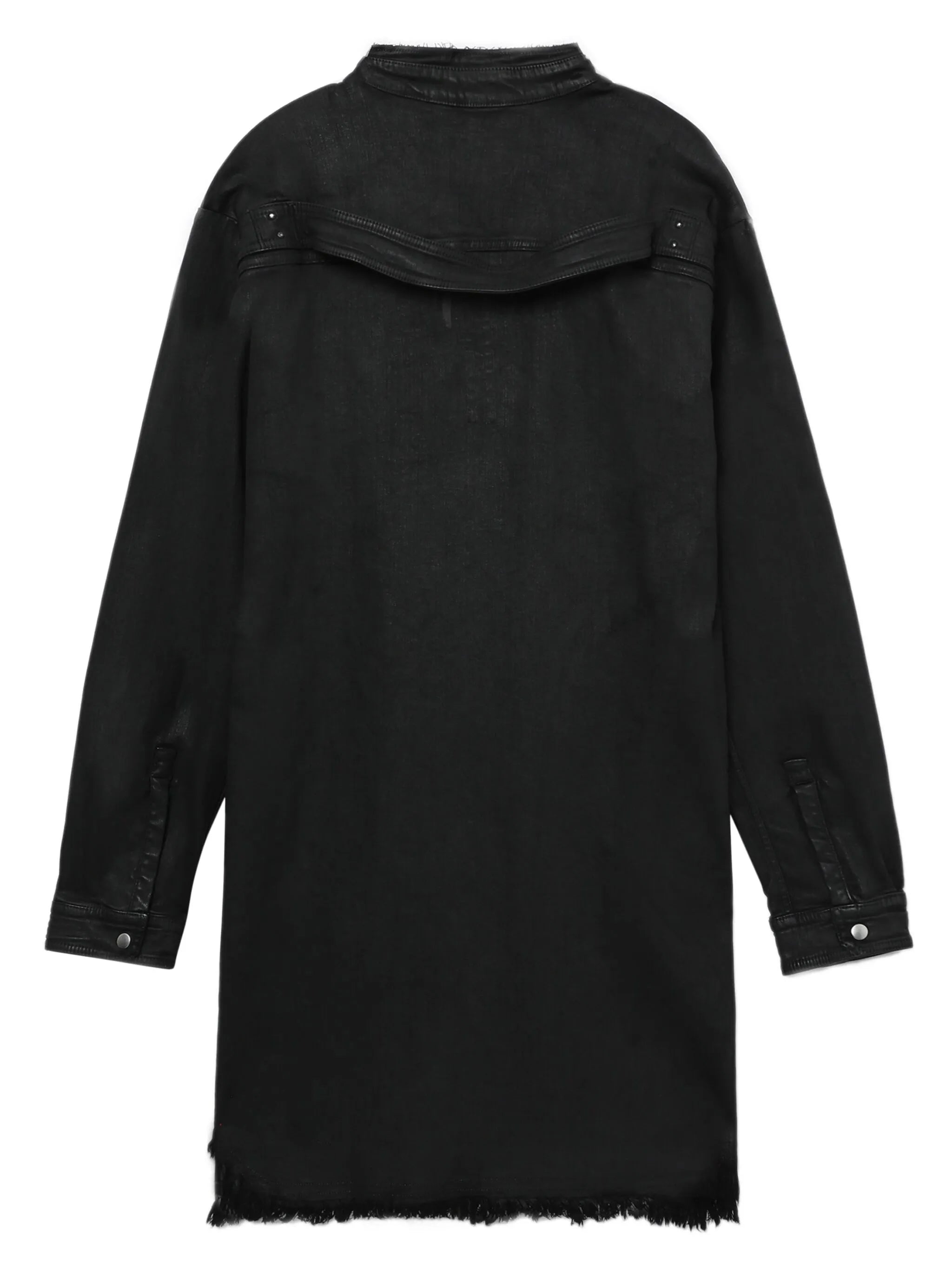 Jumbo coated-finish shirt