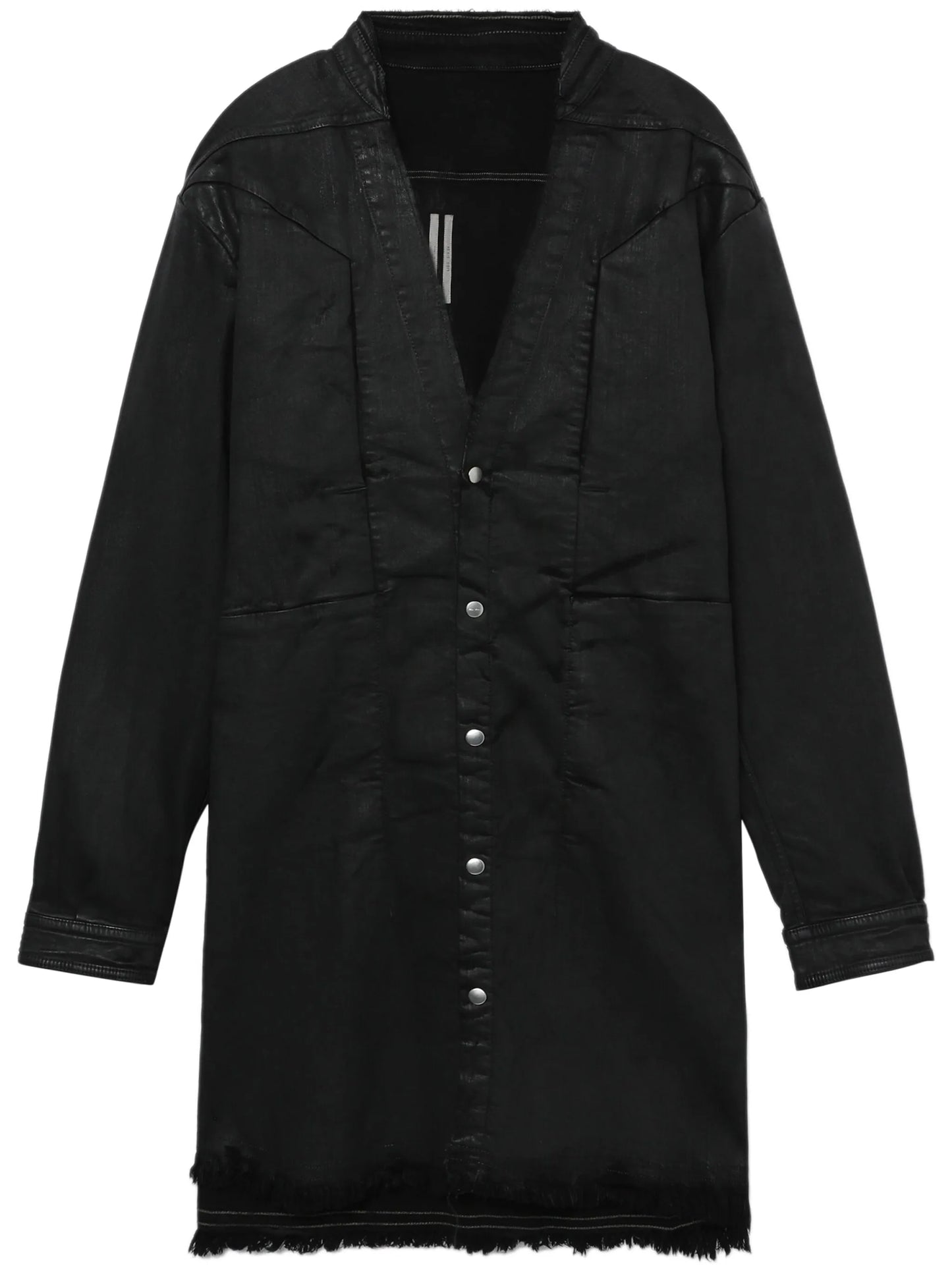 Jumbo coated-finish shirt