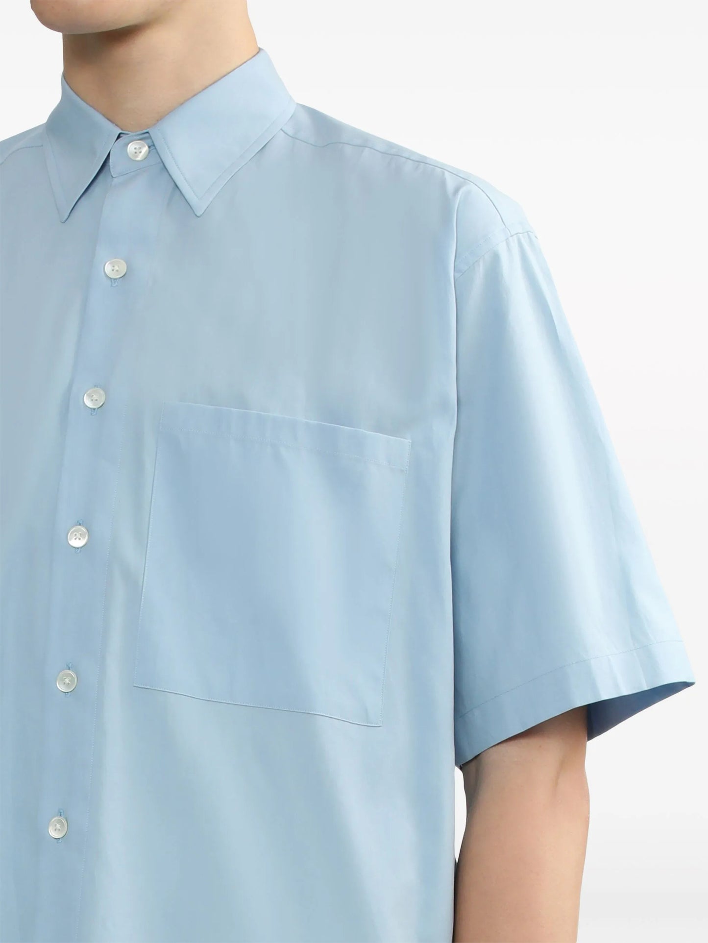 short-sleeved cotton shirt