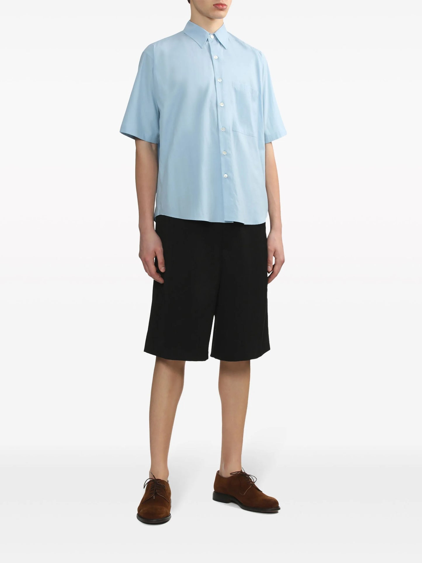 short-sleeved cotton shirt