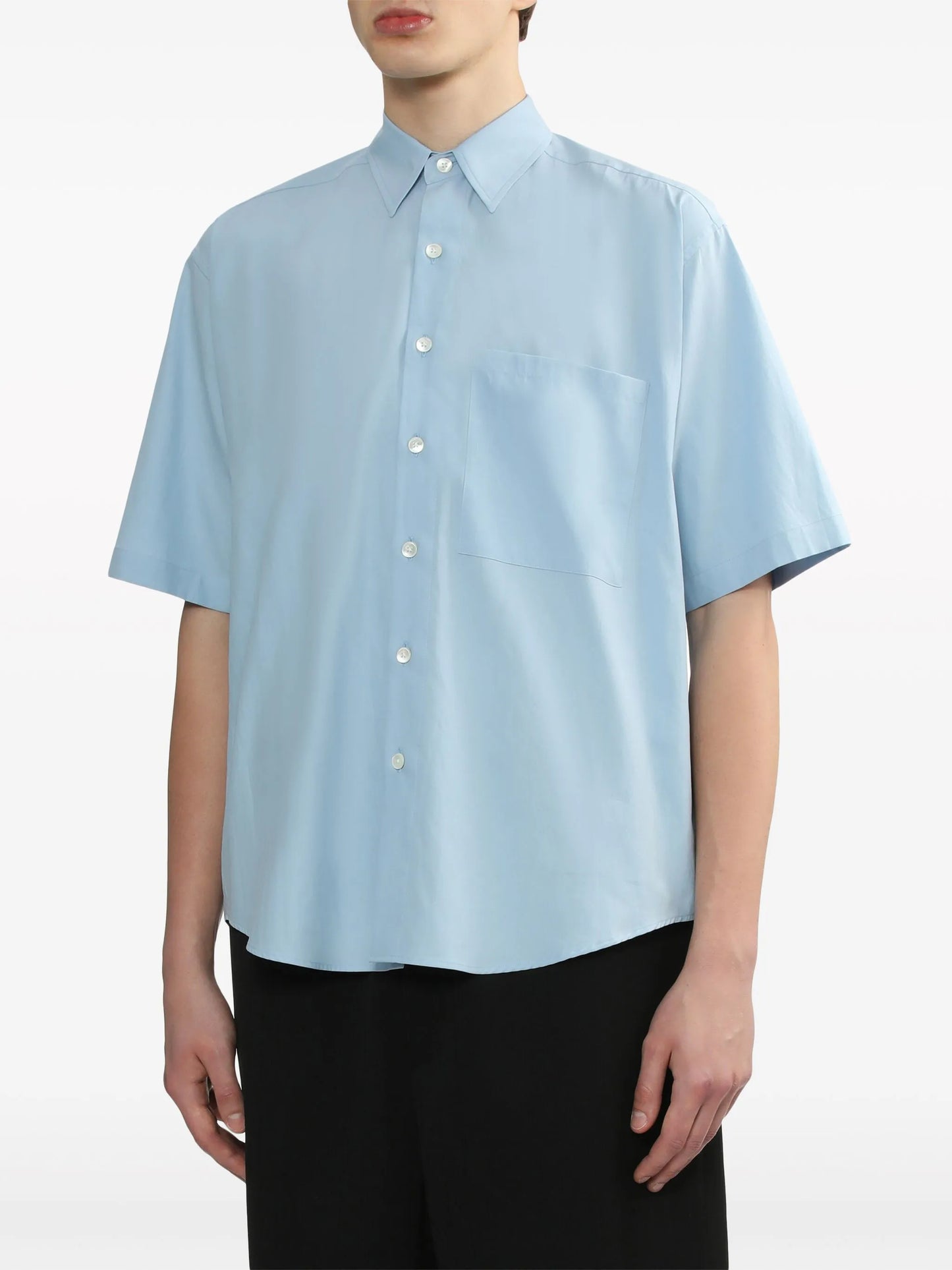 short-sleeved cotton shirt