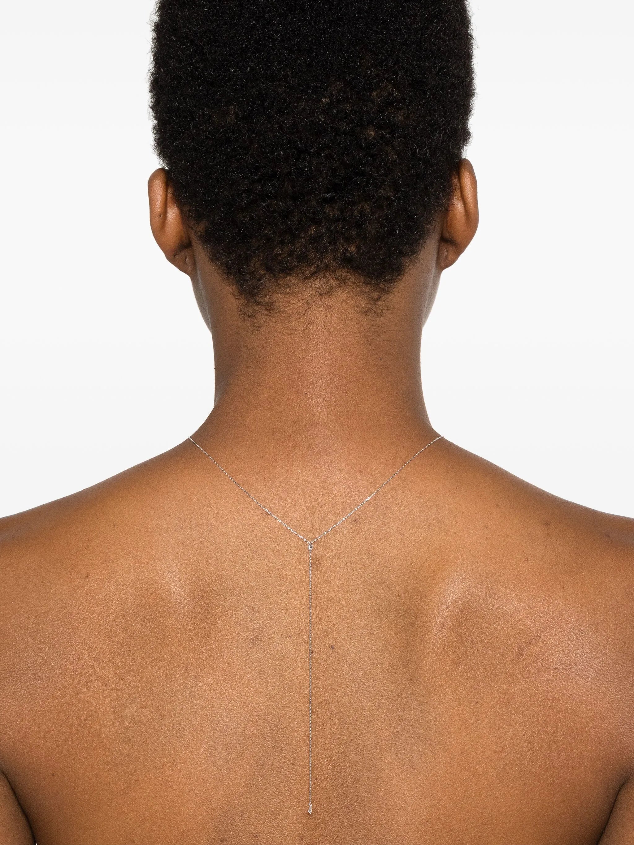 18kt white gold Danaé diamond necklace