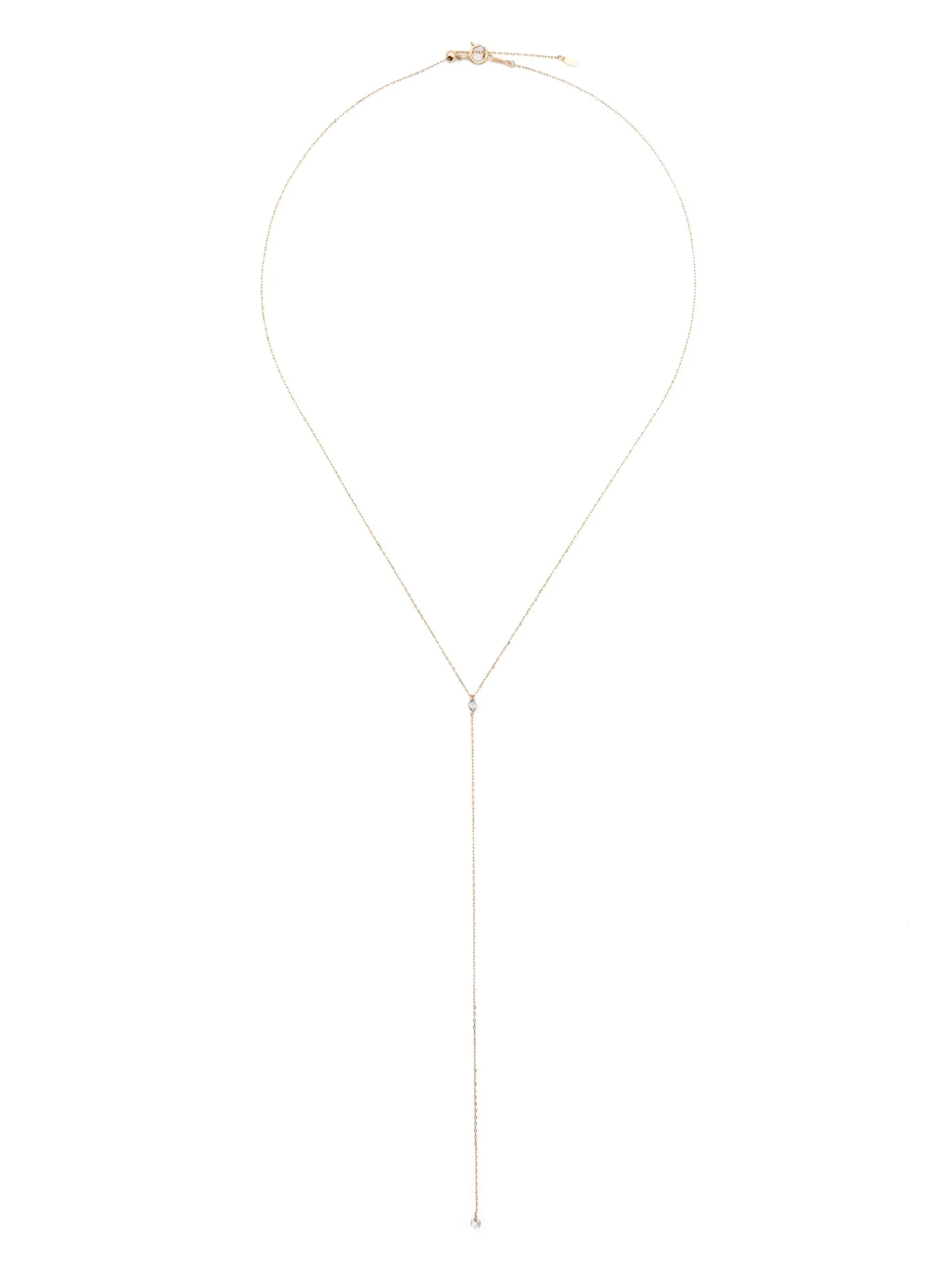 18kt yellow gold mini Danaé diamond necklace