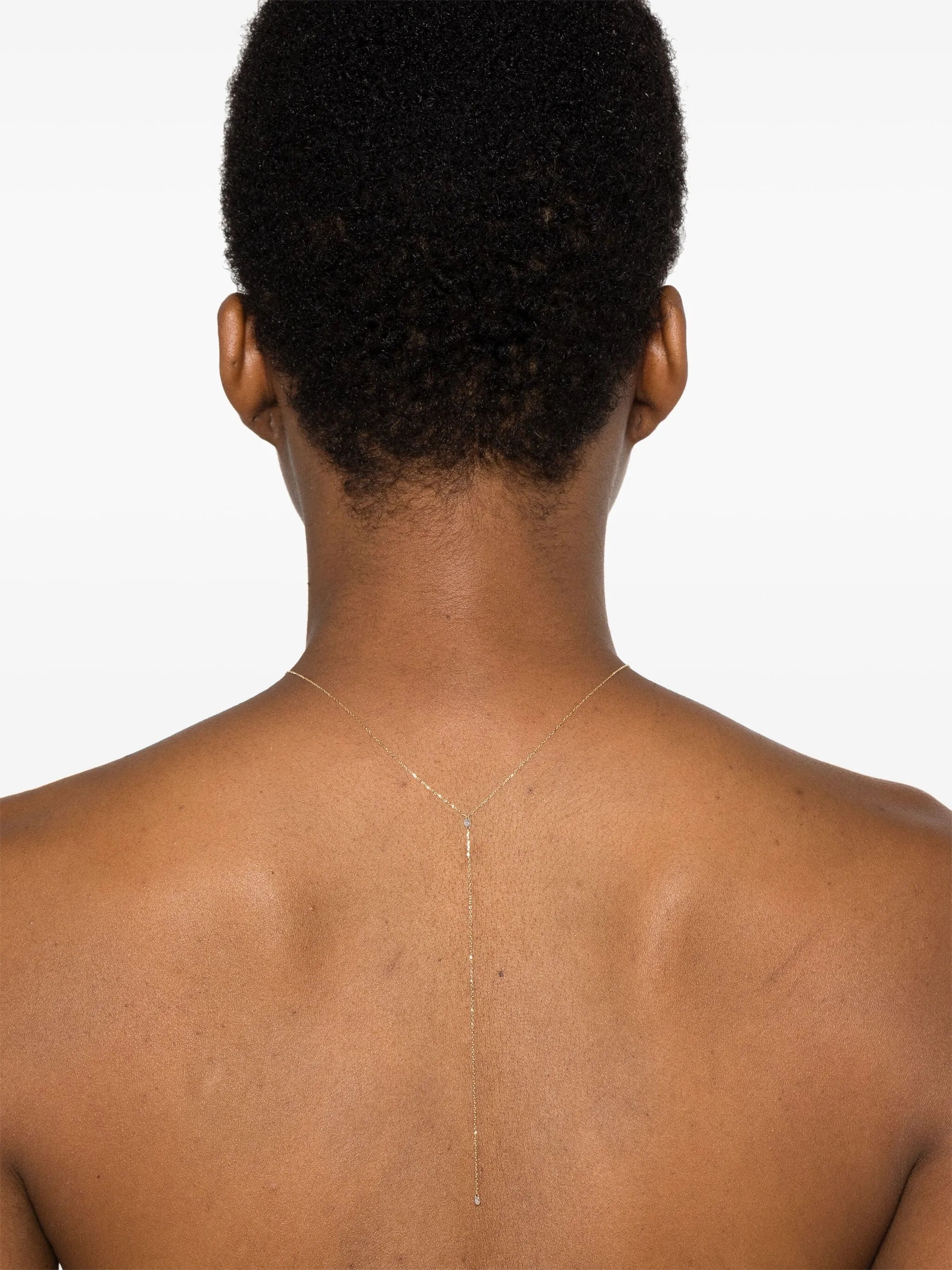 18kt yellow gold mini Danaé diamond necklace