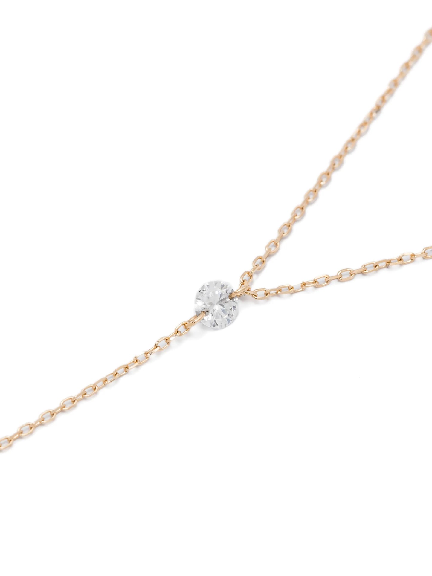 18kt yellow gold mini Danaé diamond necklace