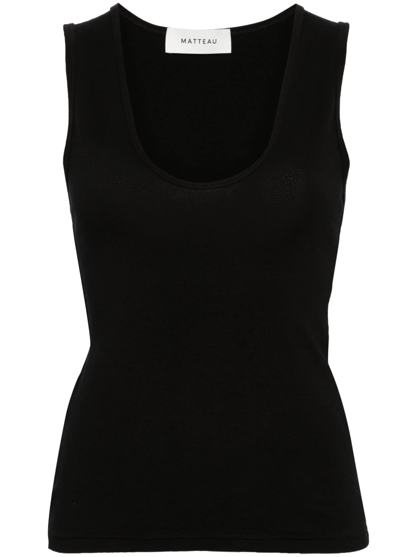 U-neck jersey tank top