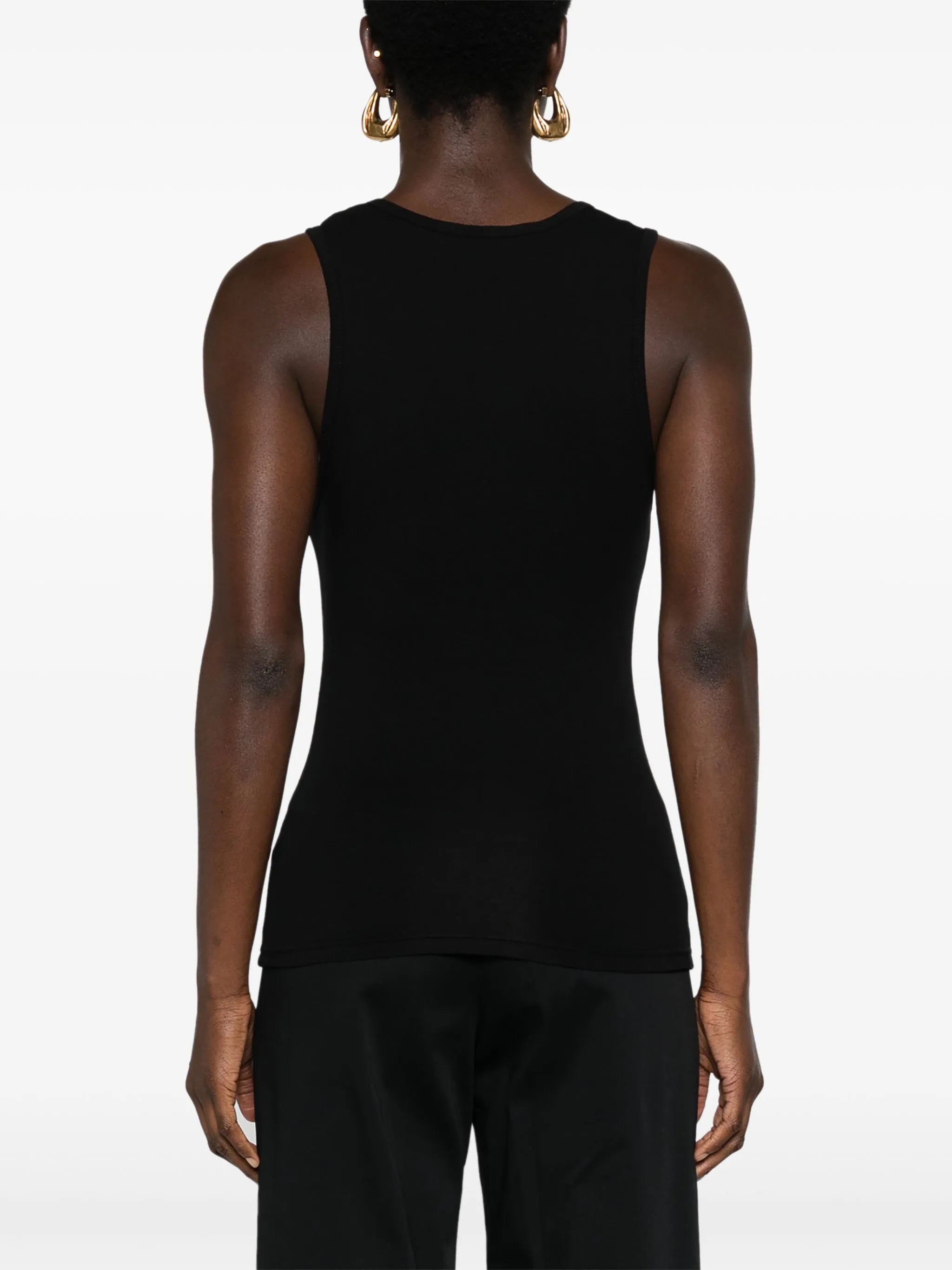 U-neck jersey tank top