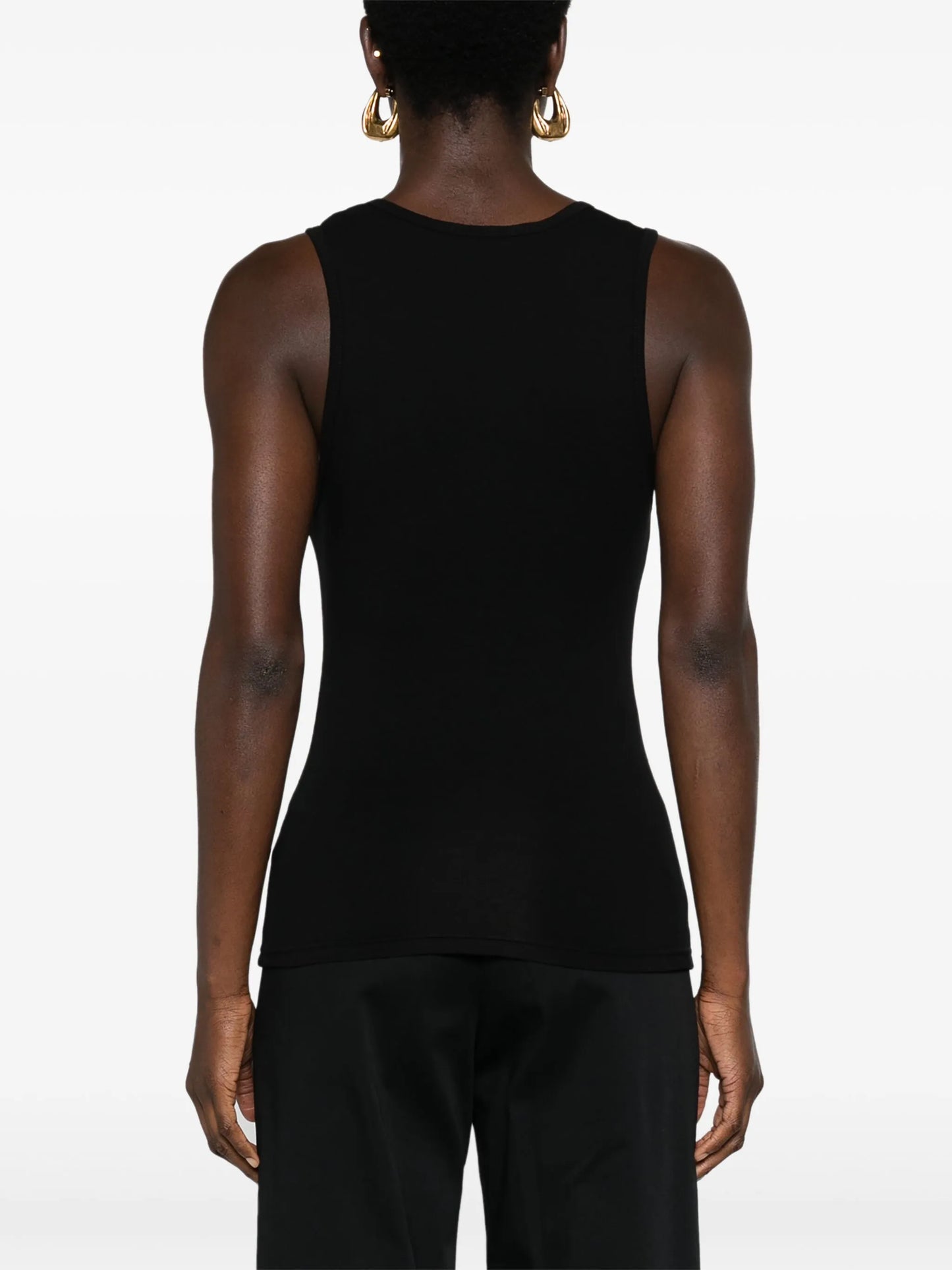 U-neck jersey tank top