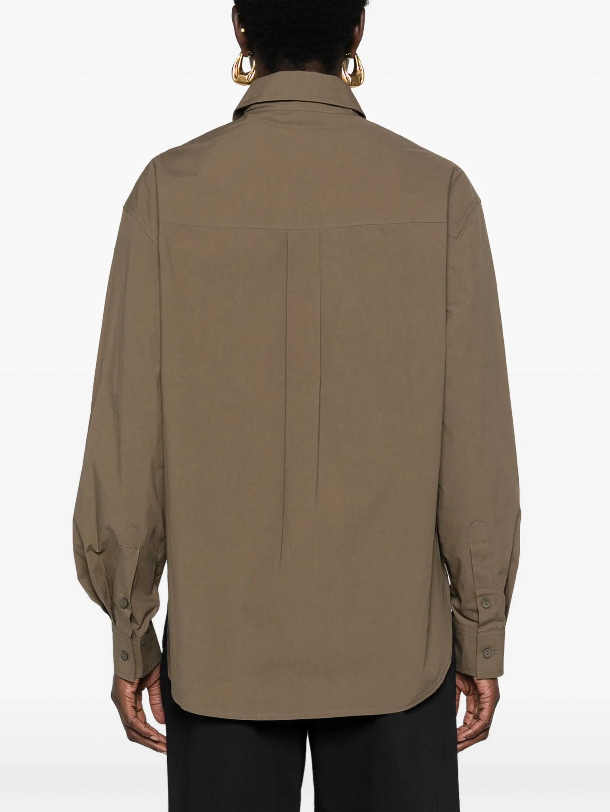 classic-collar cotton shirt