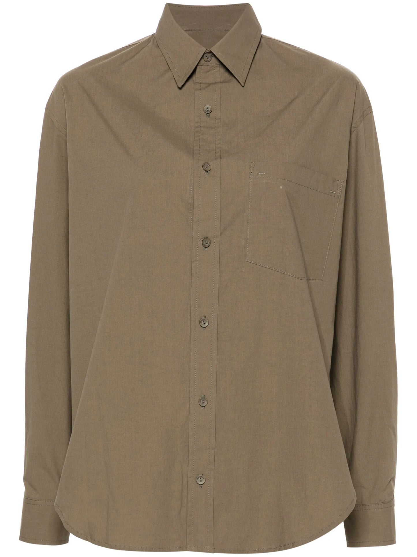 classic-collar cotton shirt