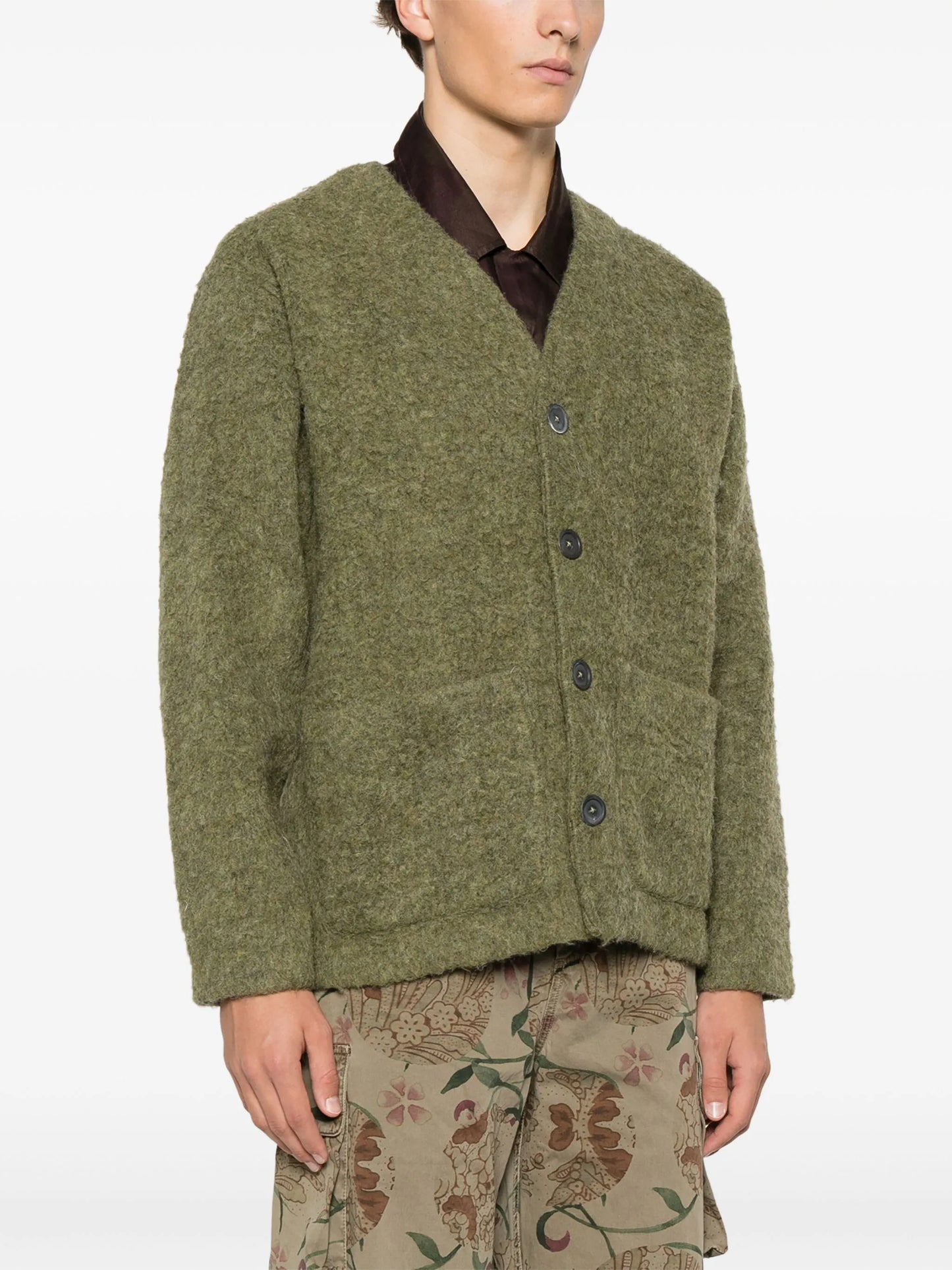 brushed cardigan
