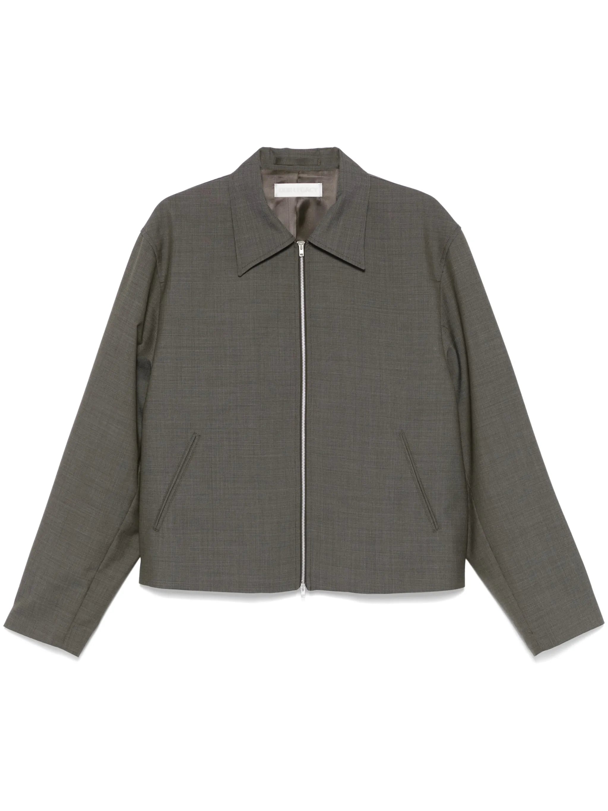 mini-check pattern jacket