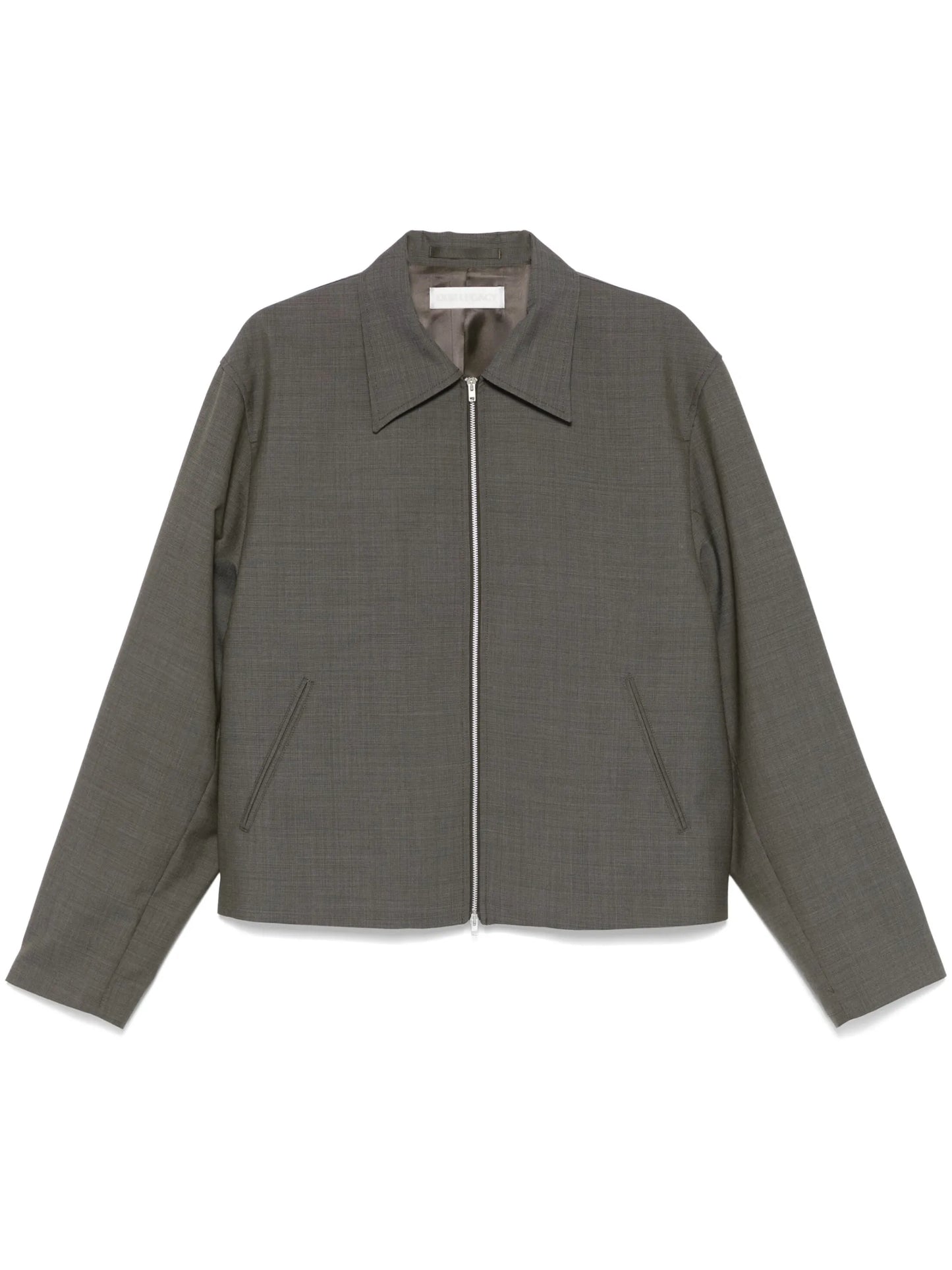 mini-check pattern jacket