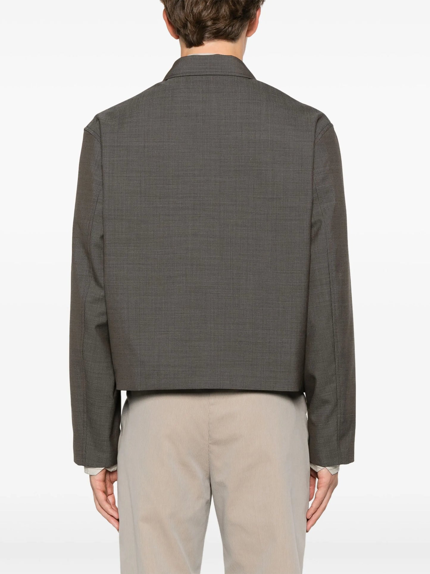 mini-check pattern jacket