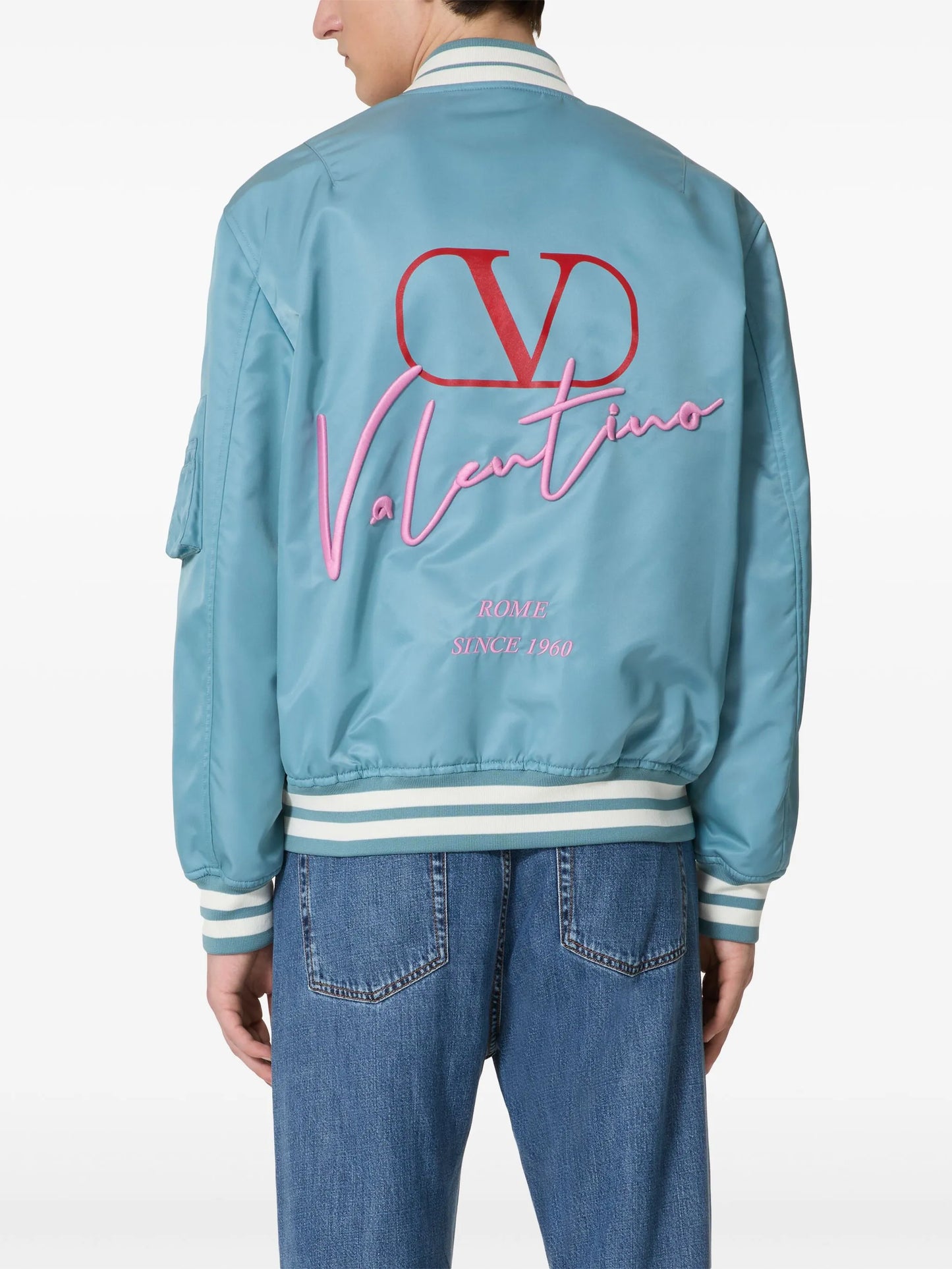 ribbed bomber jacket