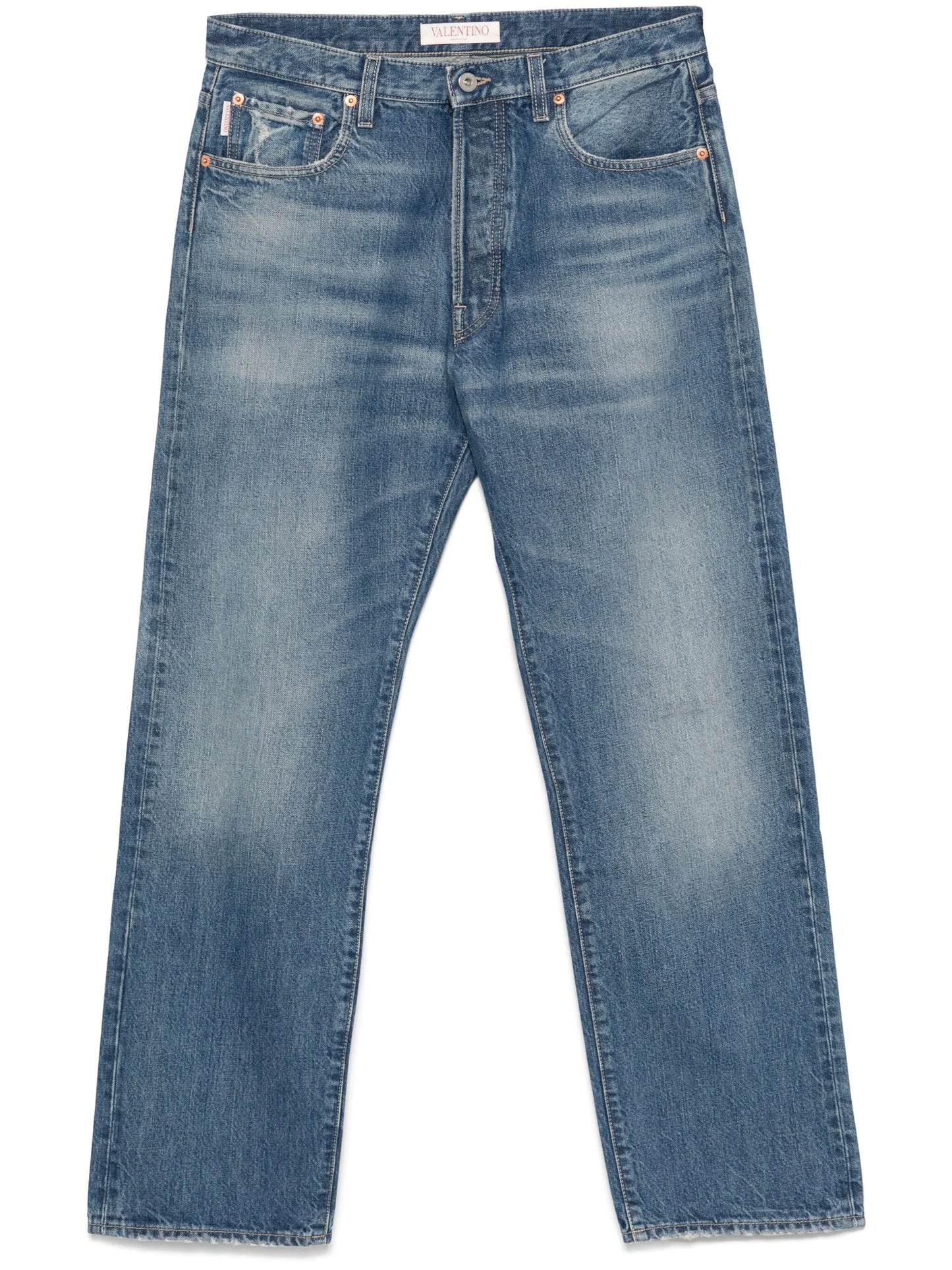 logo-patch jeans