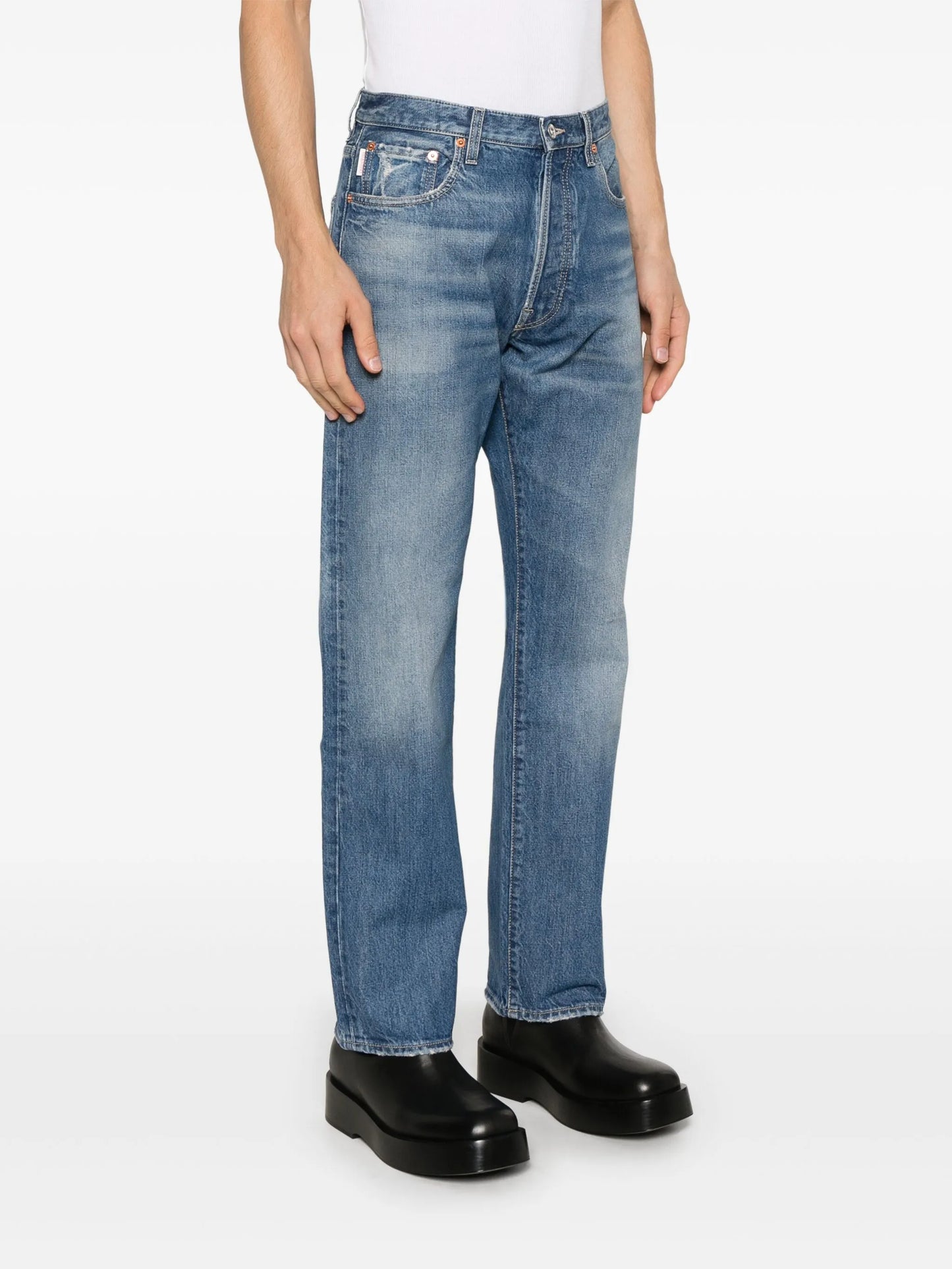logo-patch jeans
