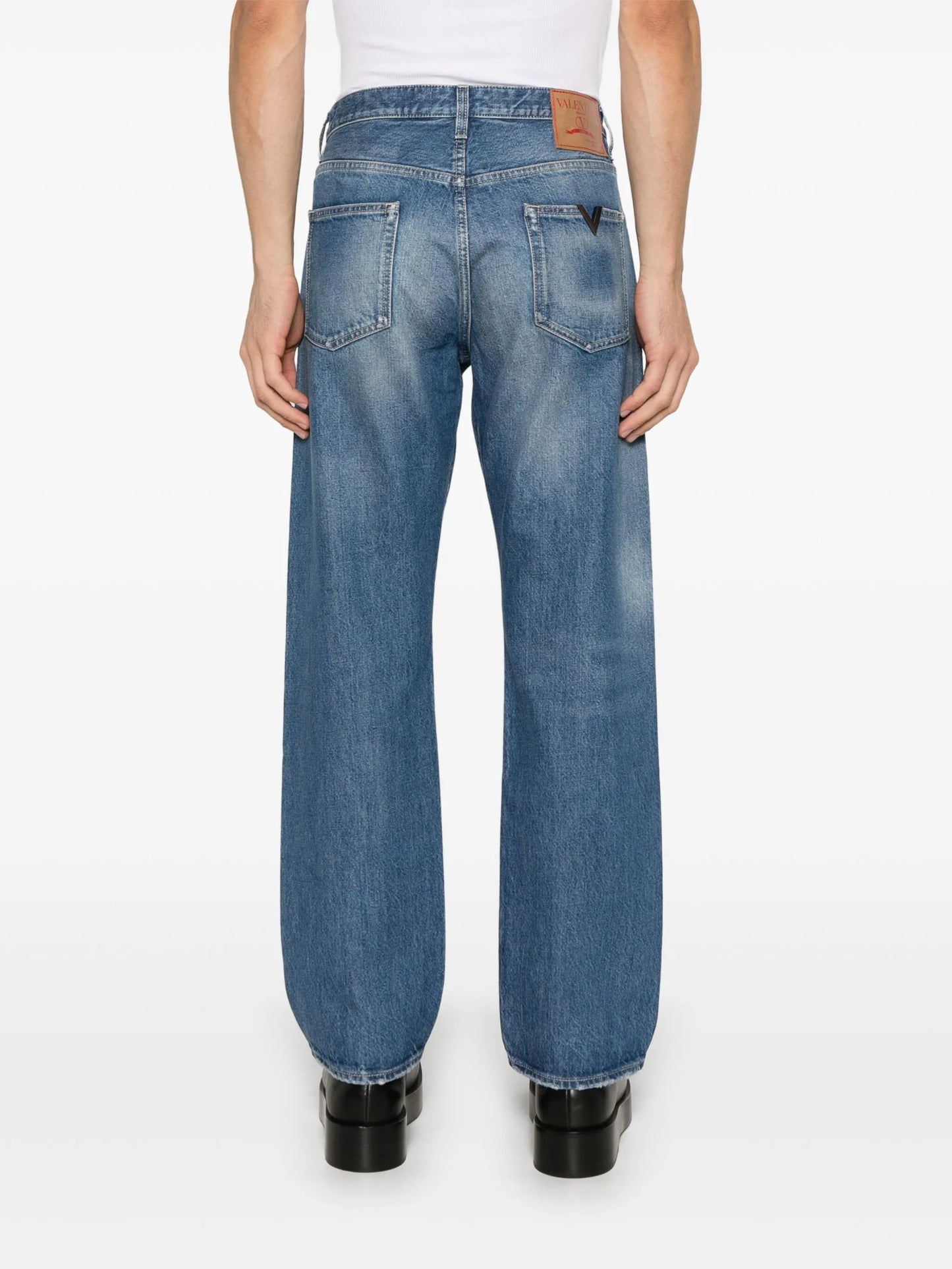 logo-patch jeans