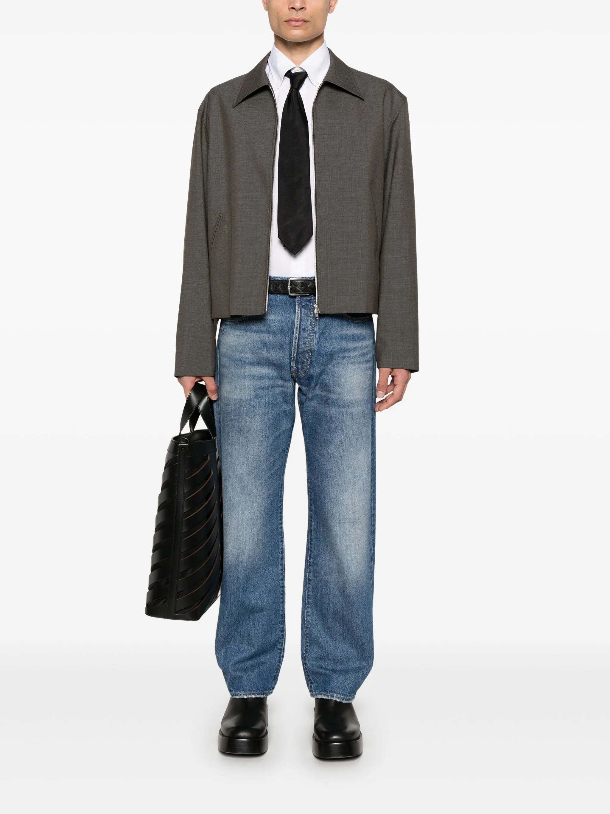 logo-patch jeans