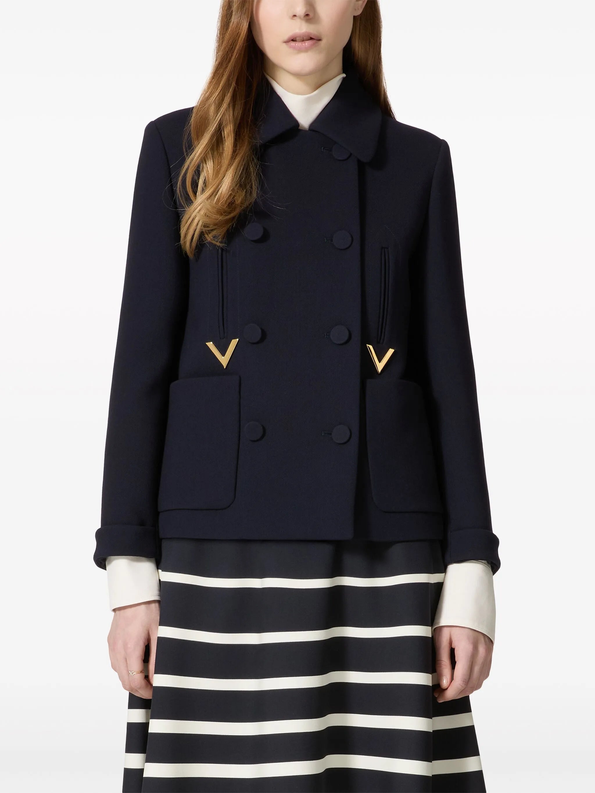 double-breasted coat