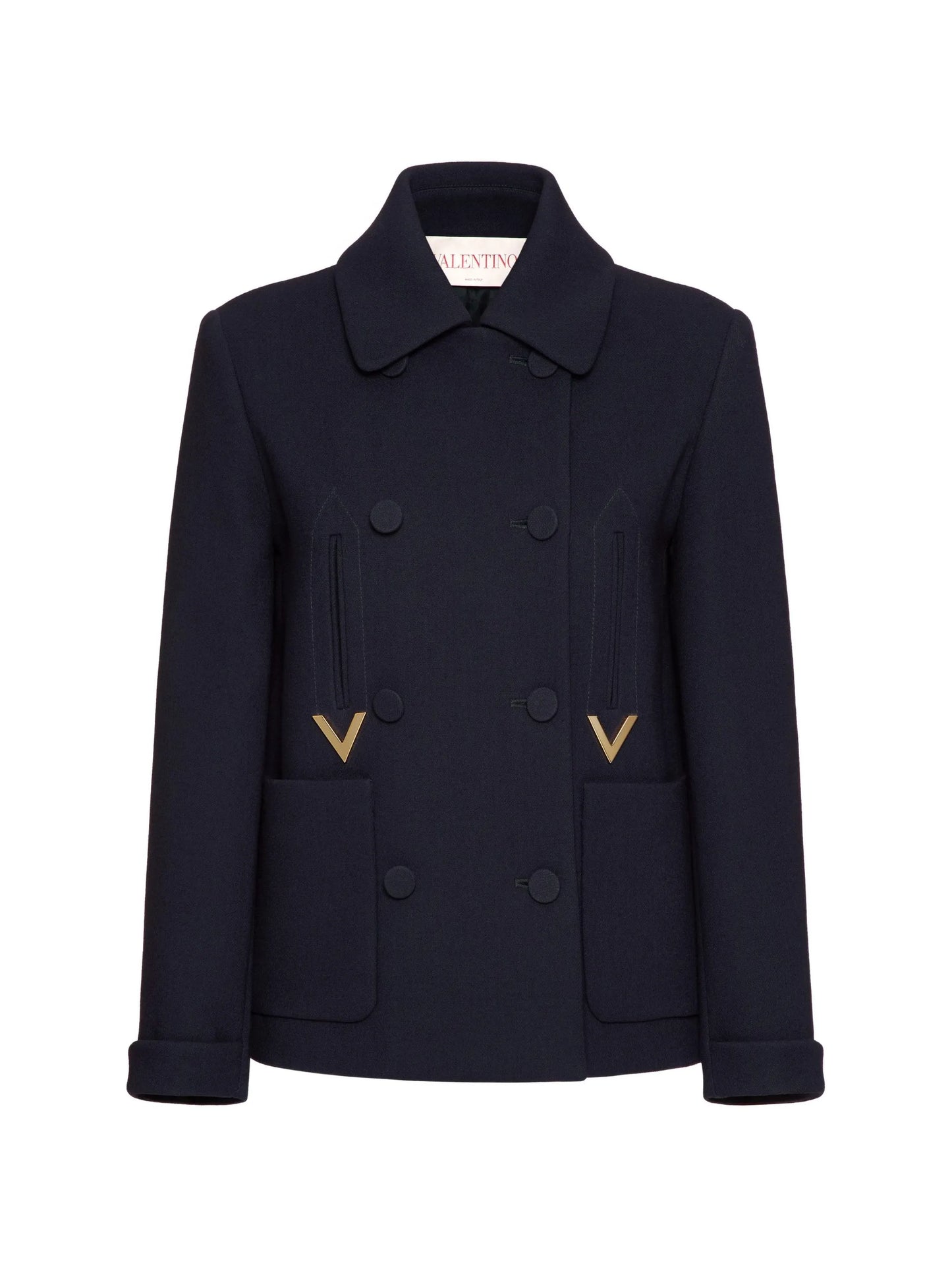 double-breasted coat