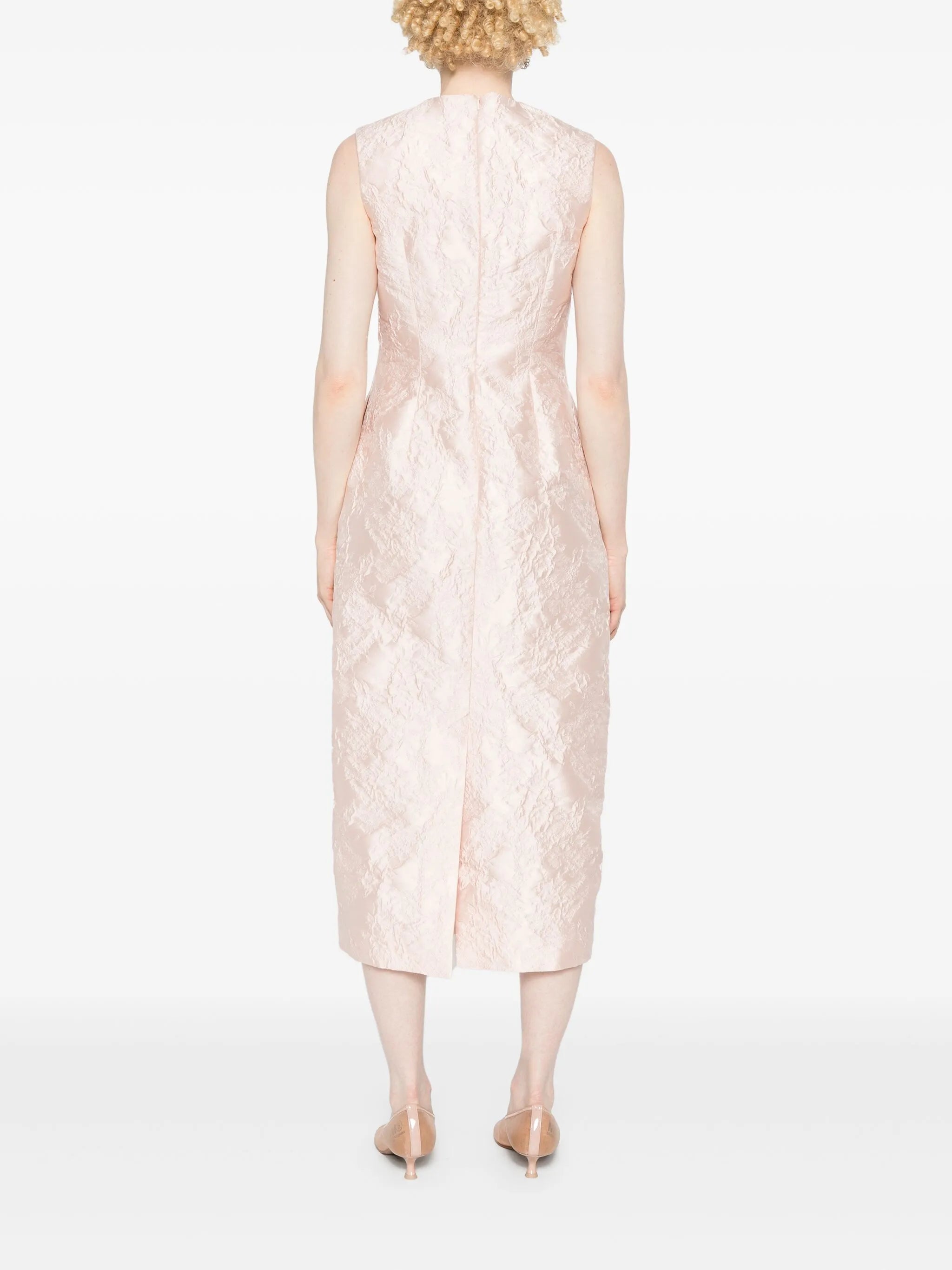patterned midi dress