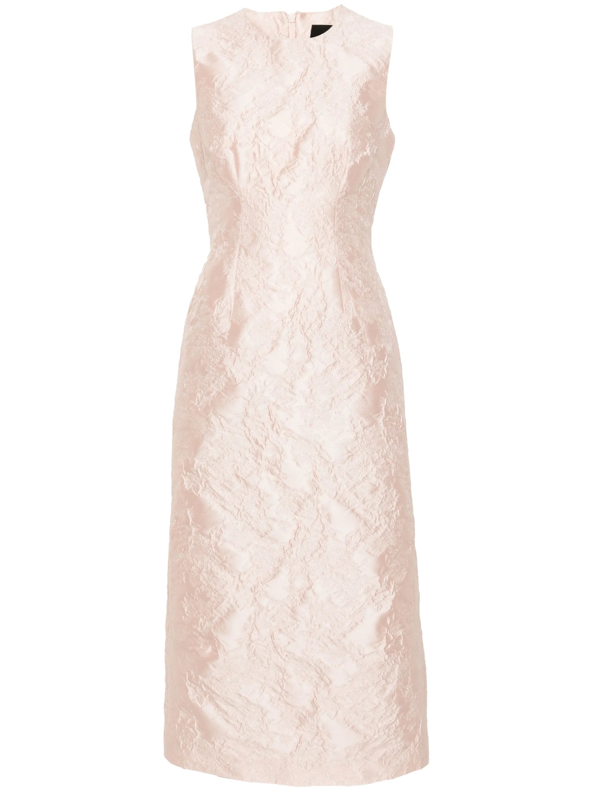 patterned midi dress