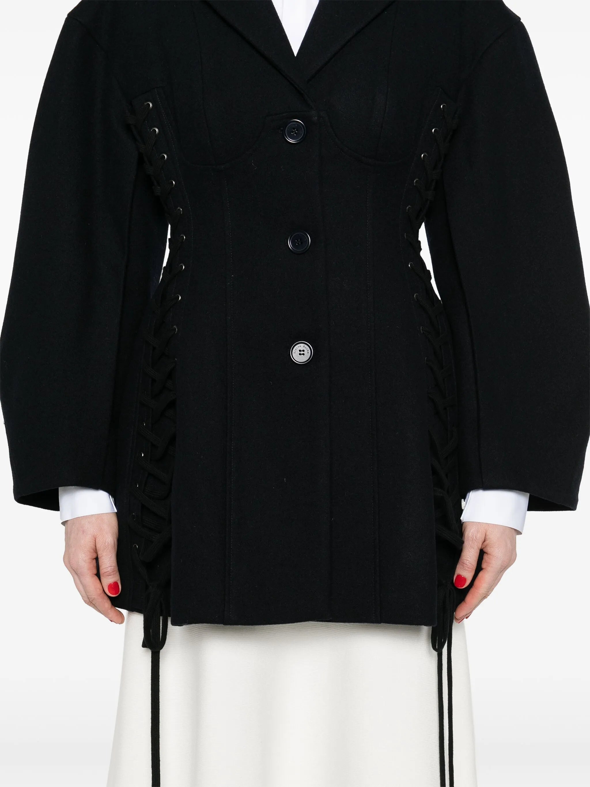 criss-cross straps jacket