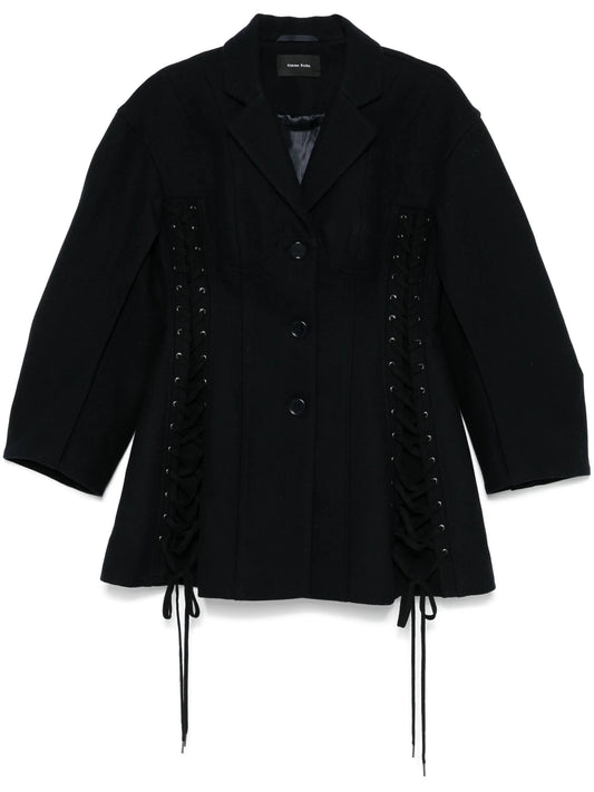 criss-cross straps jacket